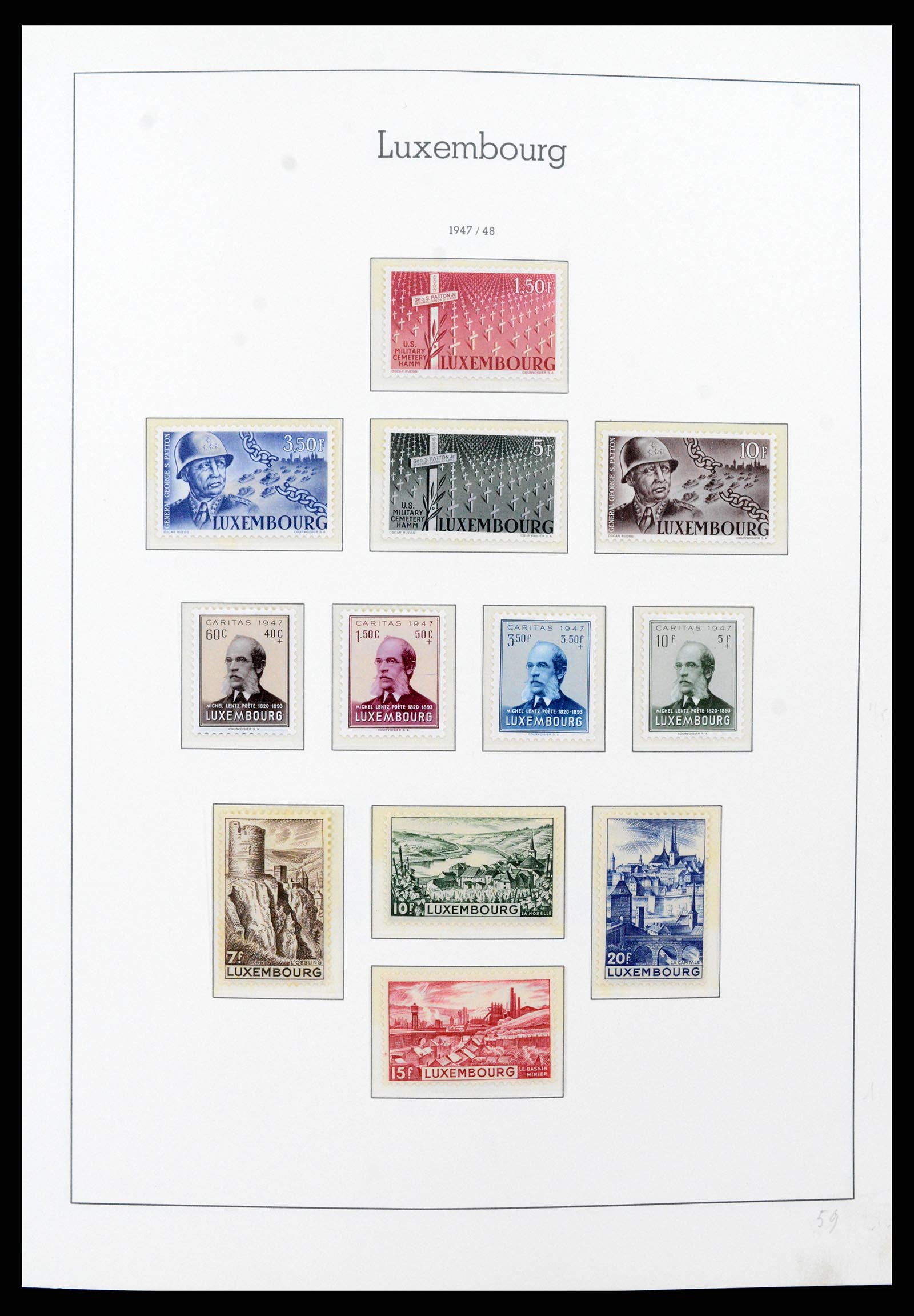 37592 039 - Postzegelverzameling 37592 Luxemburg 1852-1999.