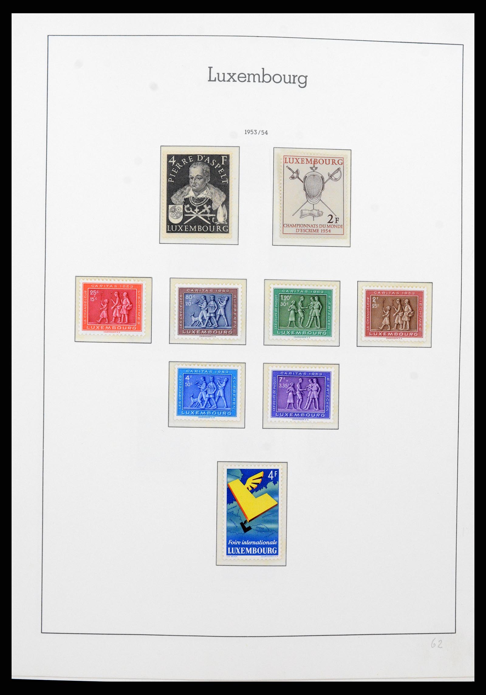 37592 049 - Postzegelverzameling 37592 Luxemburg 1852-1999.