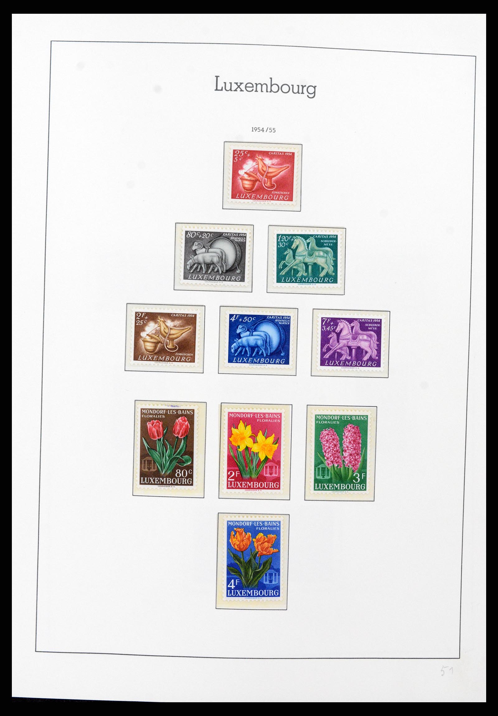 37592 050 - Postzegelverzameling 37592 Luxemburg 1852-1999.