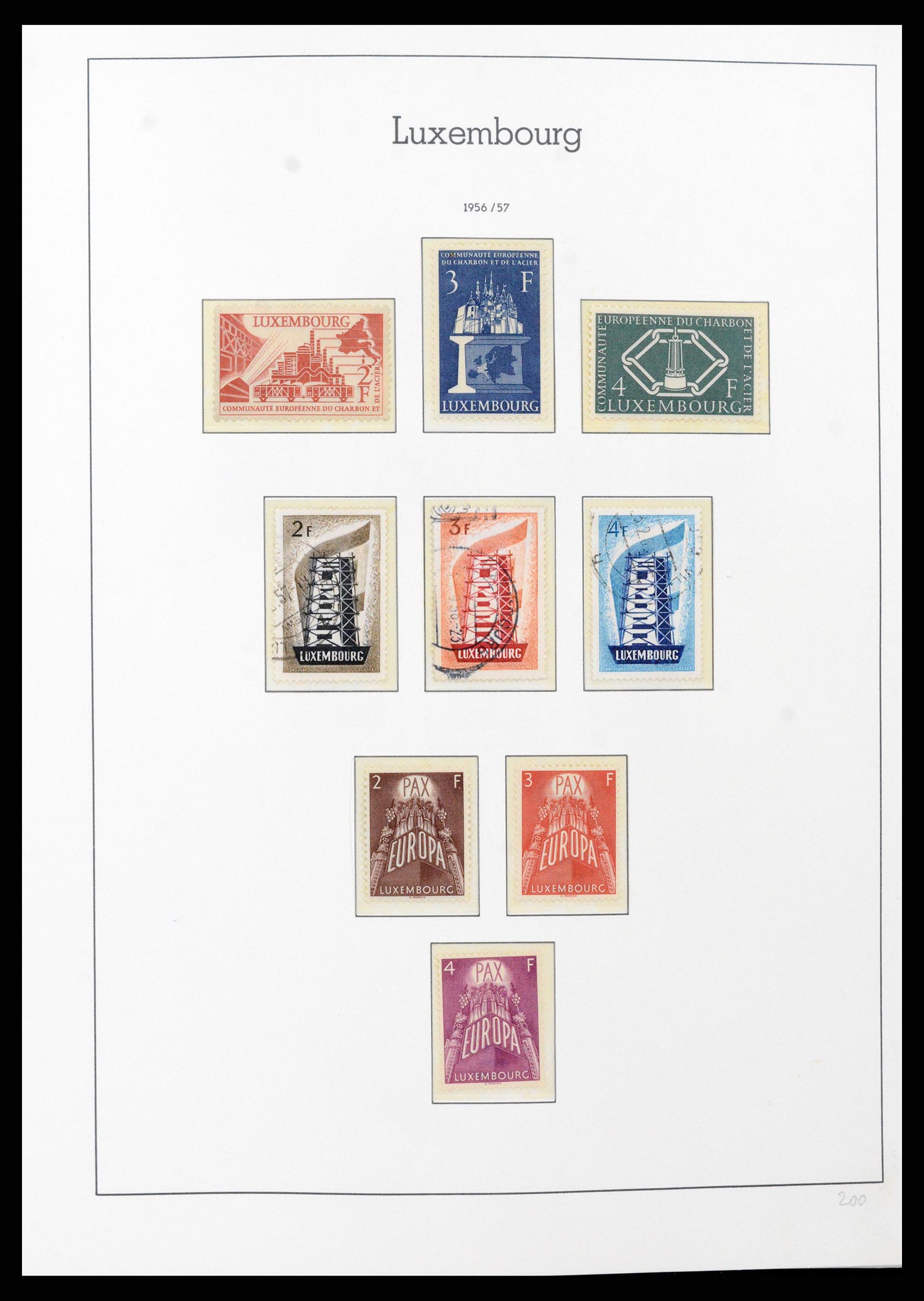 37592 053 - Postzegelverzameling 37592 Luxemburg 1852-1999.