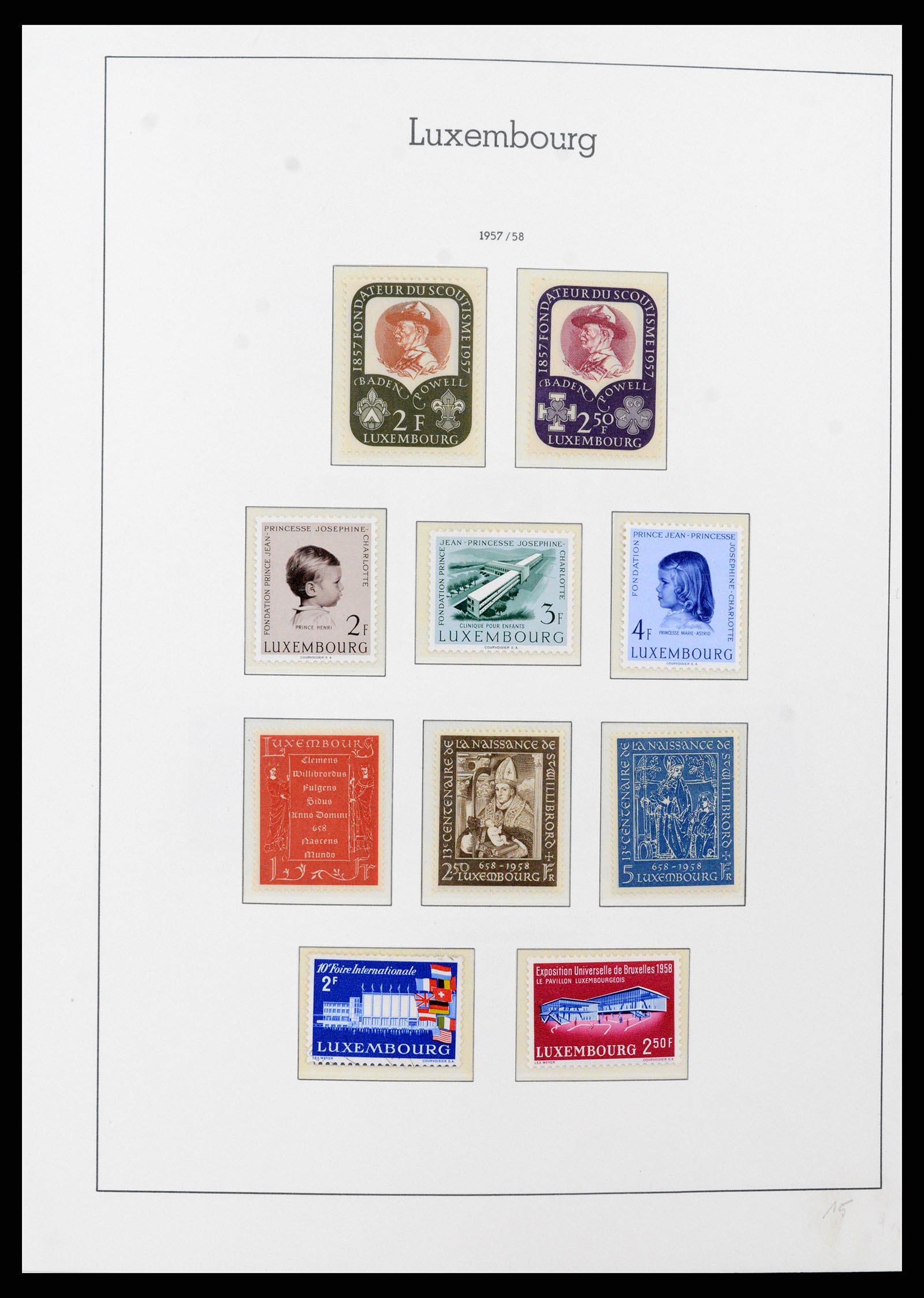37592 055 - Postzegelverzameling 37592 Luxemburg 1852-1999.
