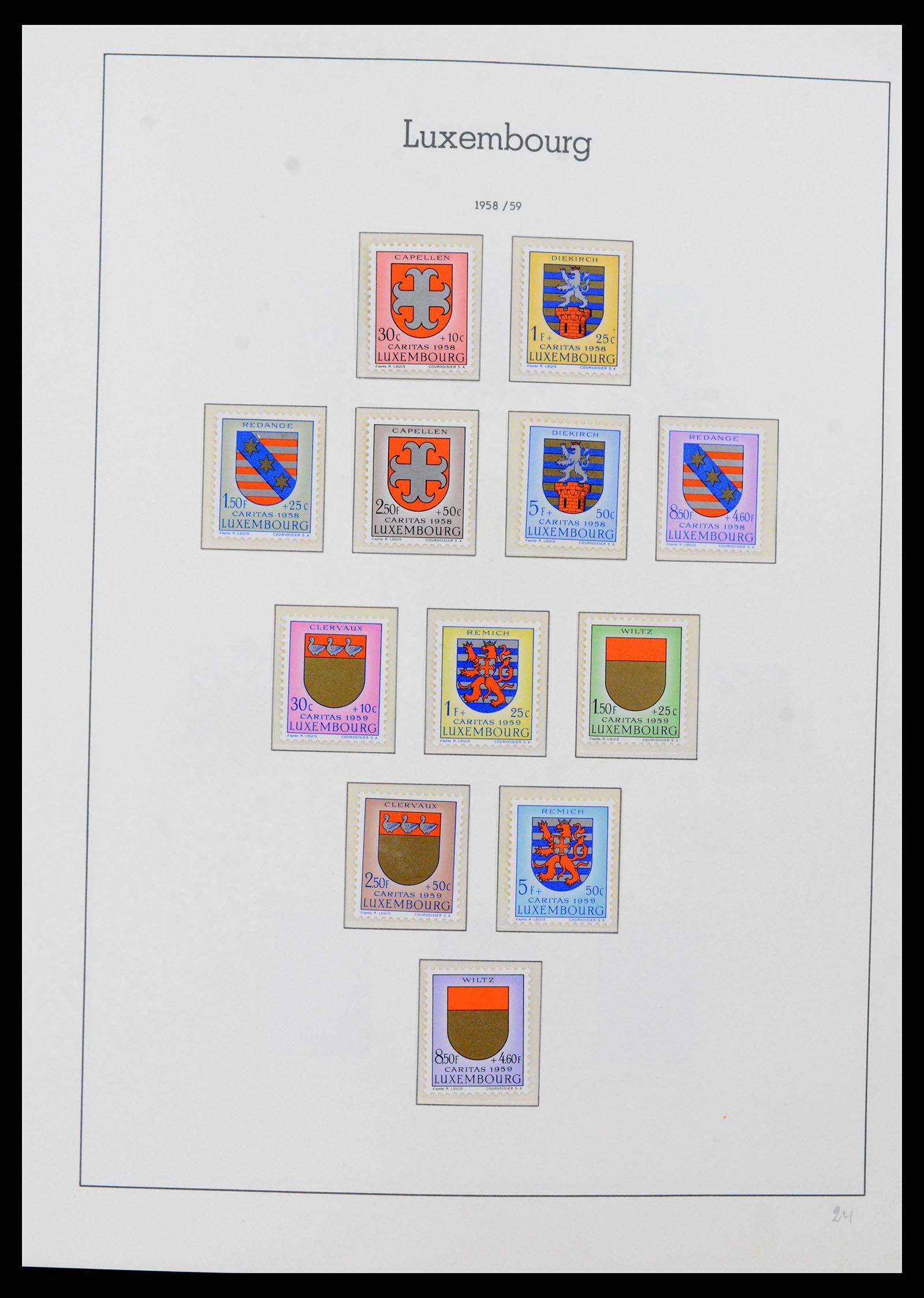 37592 057 - Postzegelverzameling 37592 Luxemburg 1852-1999.
