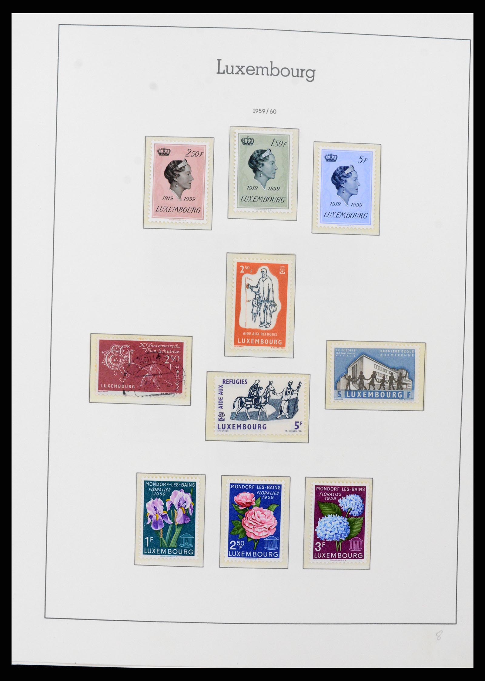 37592 058 - Postzegelverzameling 37592 Luxemburg 1852-1999.