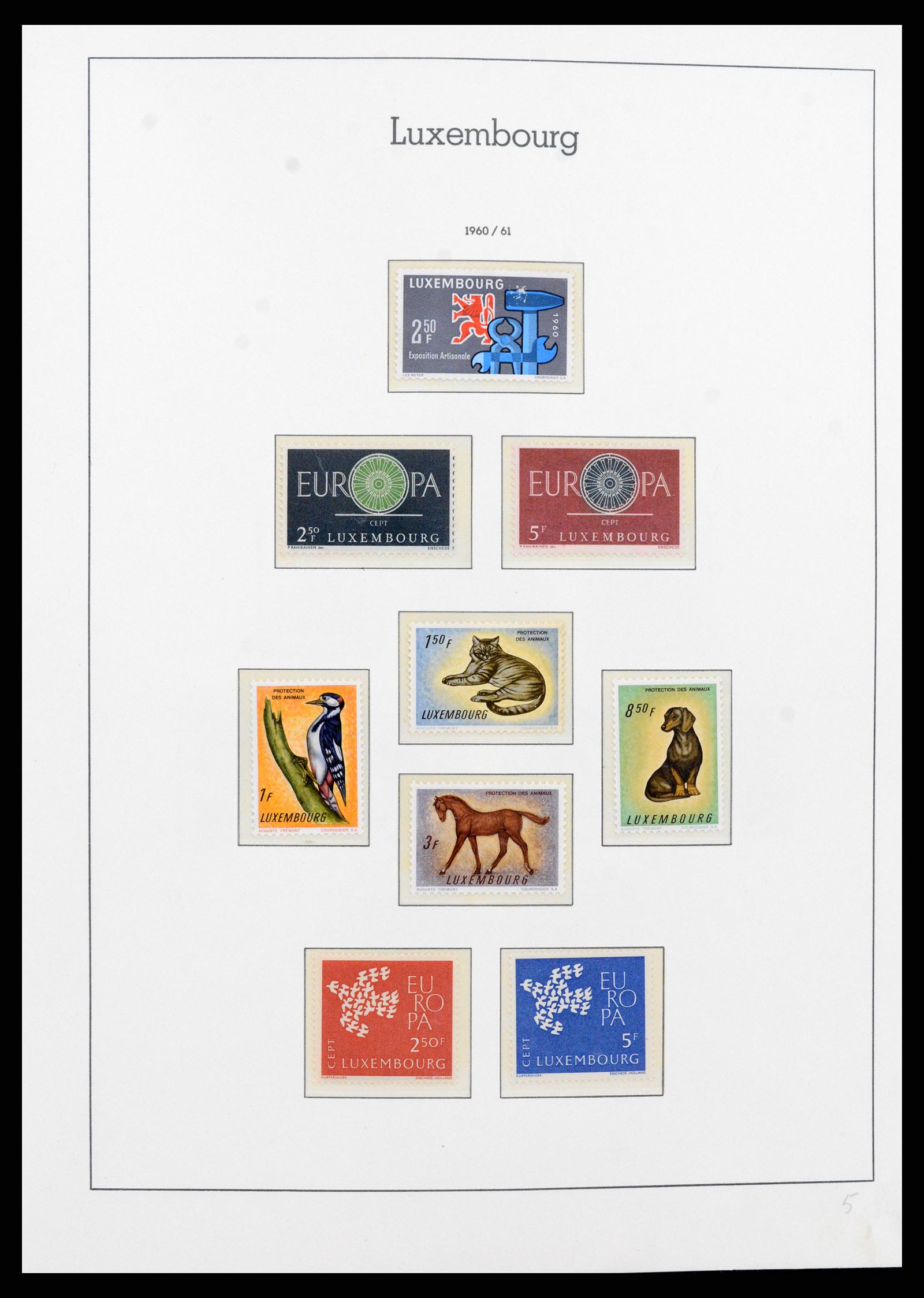 37592 059 - Postzegelverzameling 37592 Luxemburg 1852-1999.