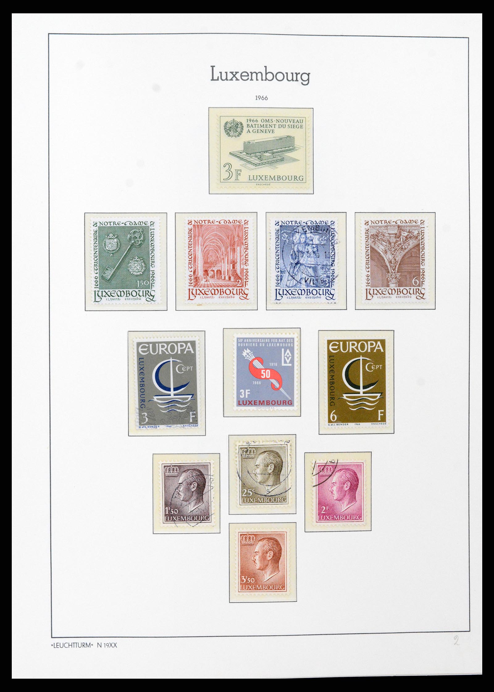 37592 070 - Stamp collection 37592 Luxembourg 1852-1999.