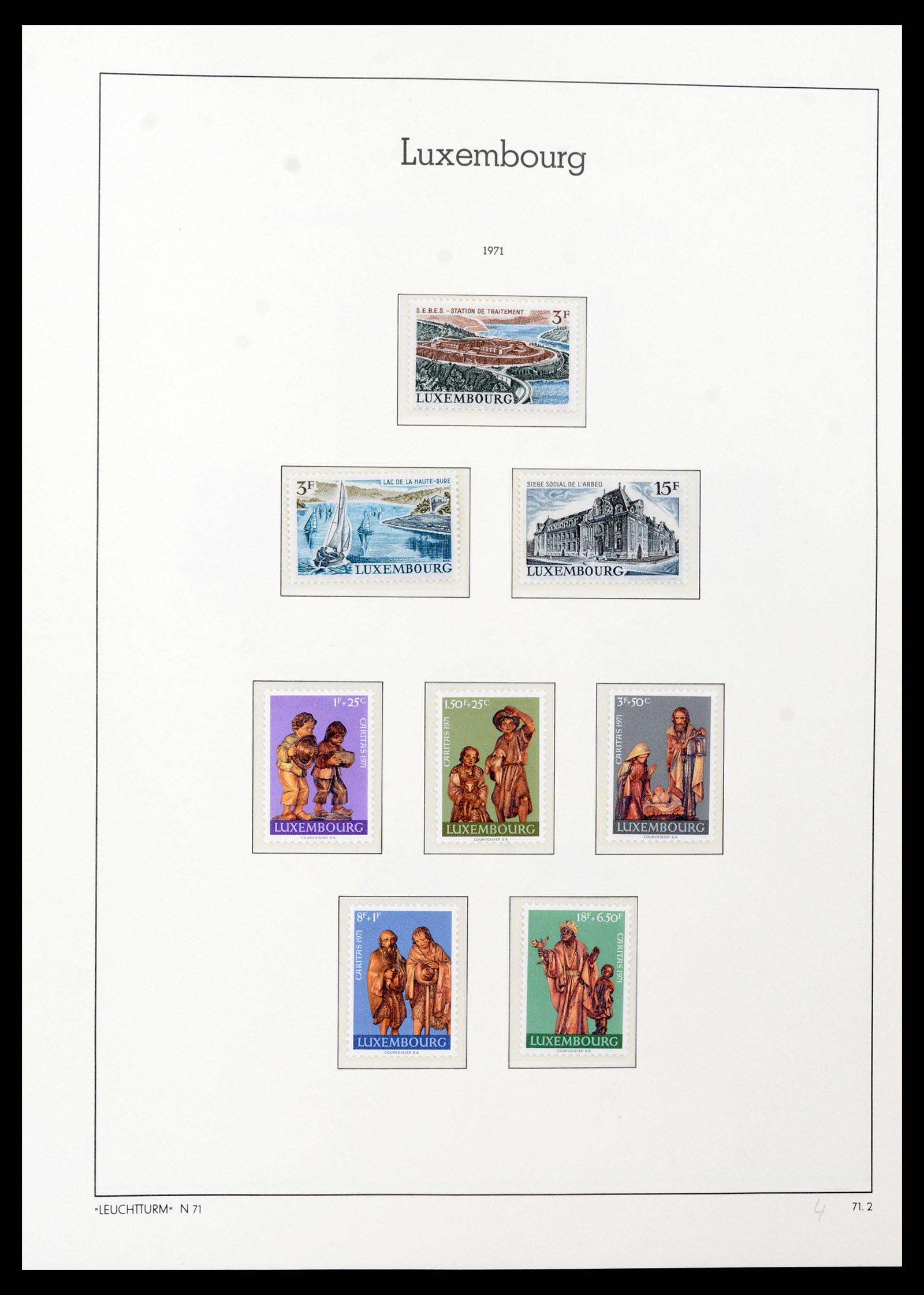 37592 081 - Postzegelverzameling 37592 Luxemburg 1852-1999.