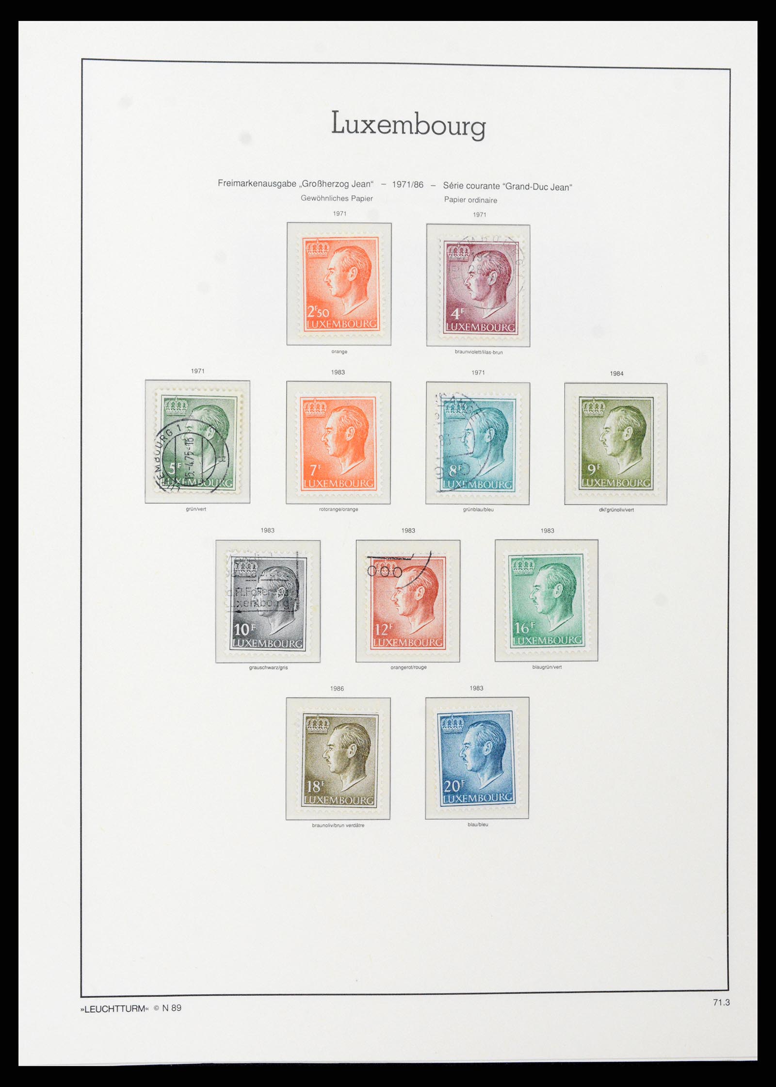 37592 082 - Postzegelverzameling 37592 Luxemburg 1852-1999.