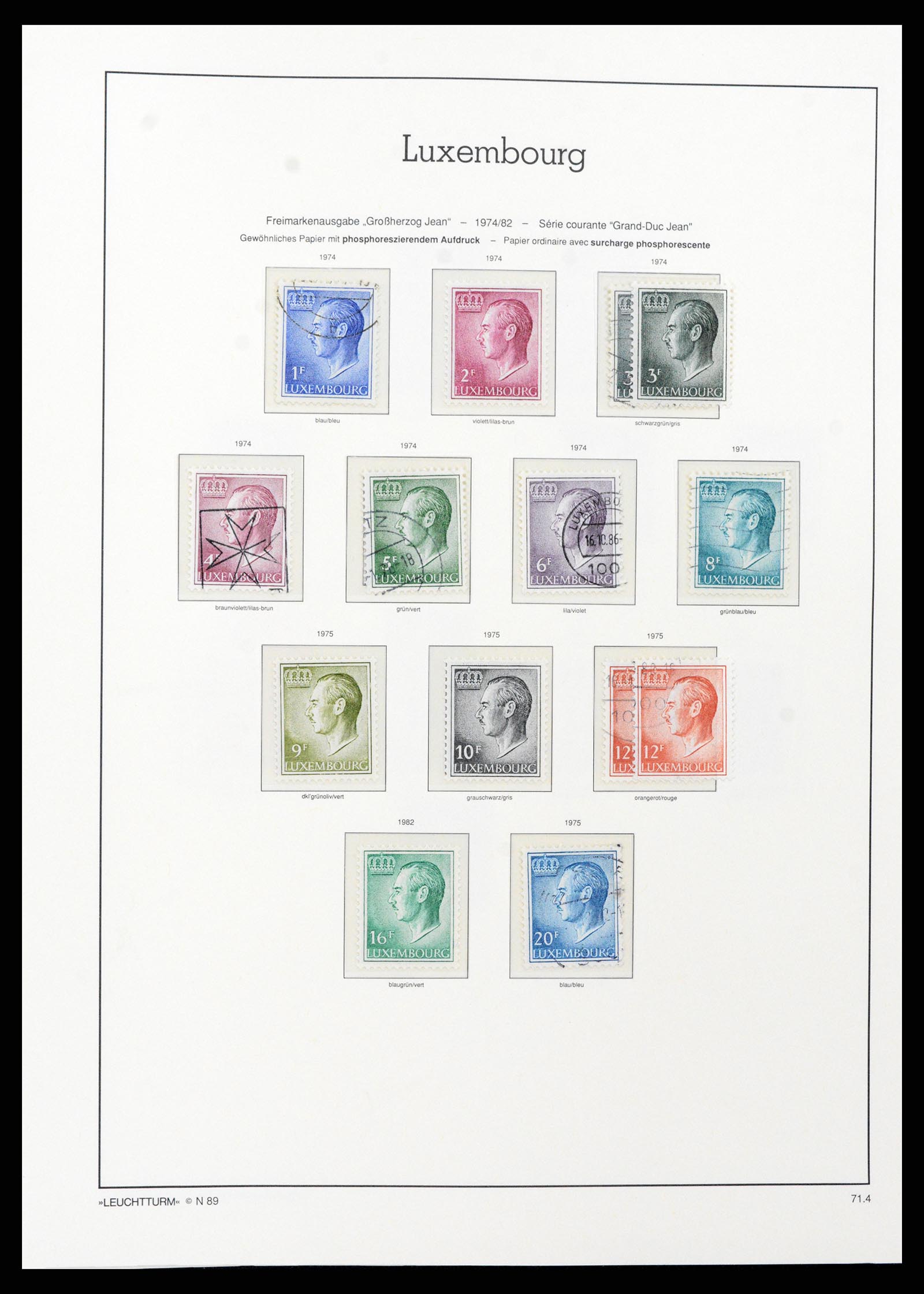 37592 083 - Postzegelverzameling 37592 Luxemburg 1852-1999.