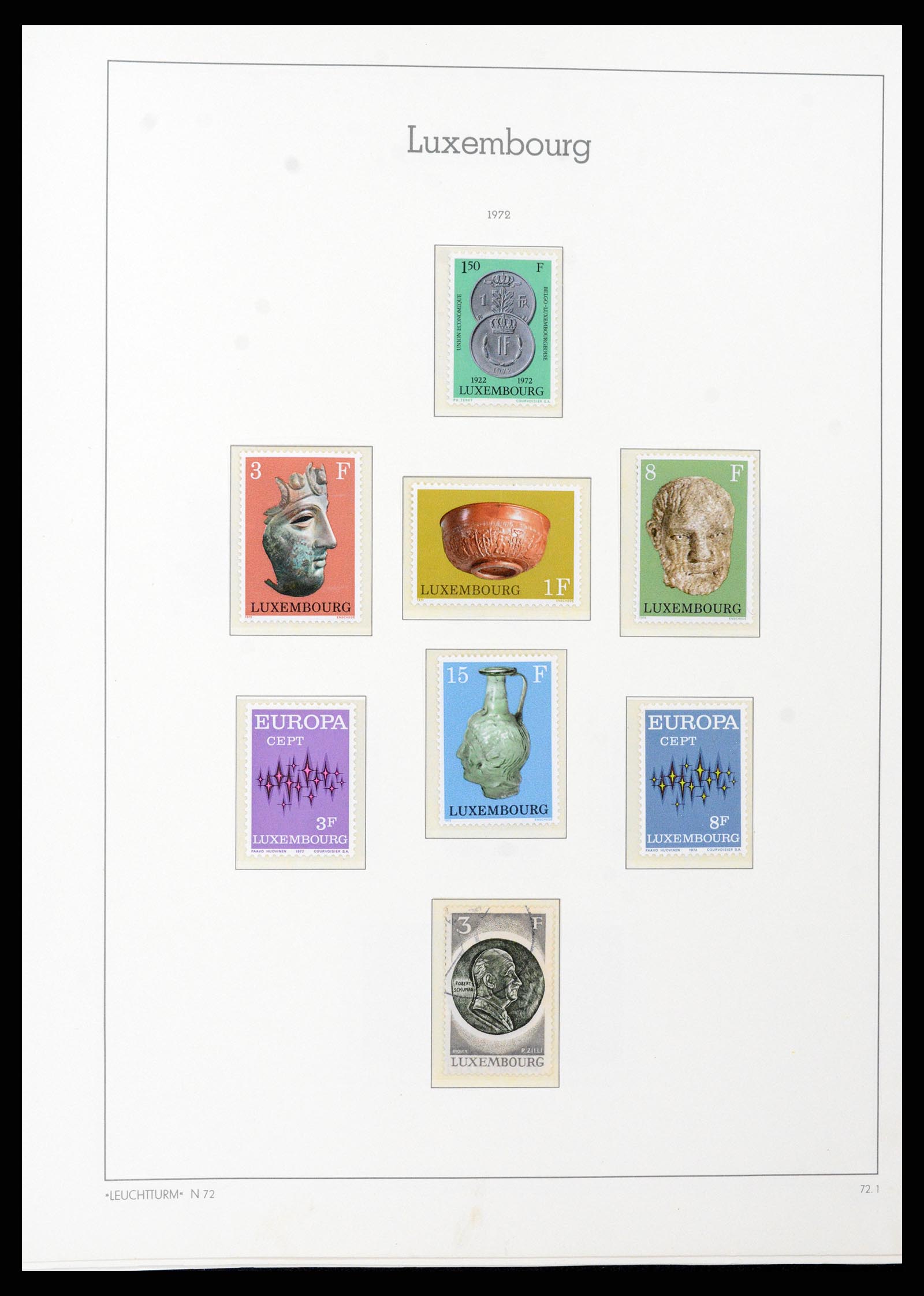37592 085 - Postzegelverzameling 37592 Luxemburg 1852-1999.