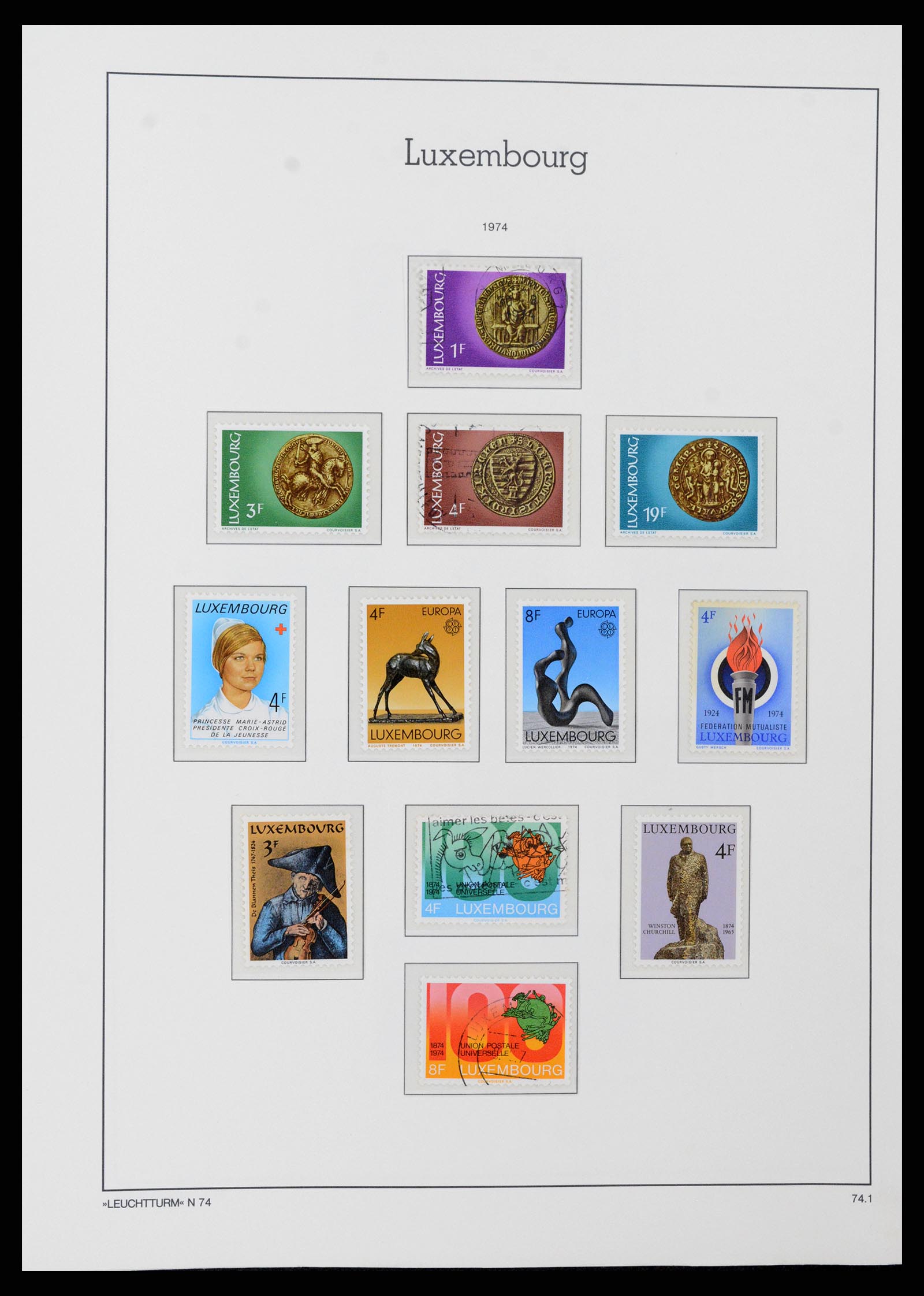 37592 089 - Postzegelverzameling 37592 Luxemburg 1852-1999.