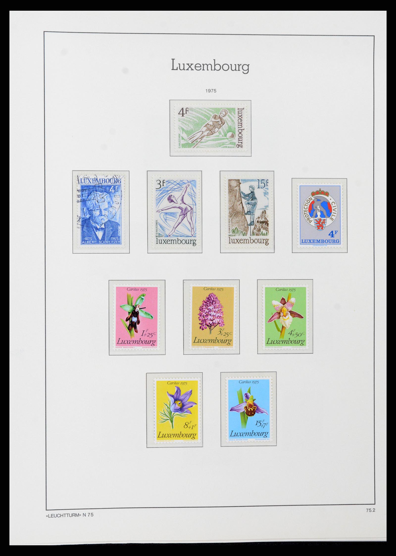 37592 093 - Postzegelverzameling 37592 Luxemburg 1852-1999.