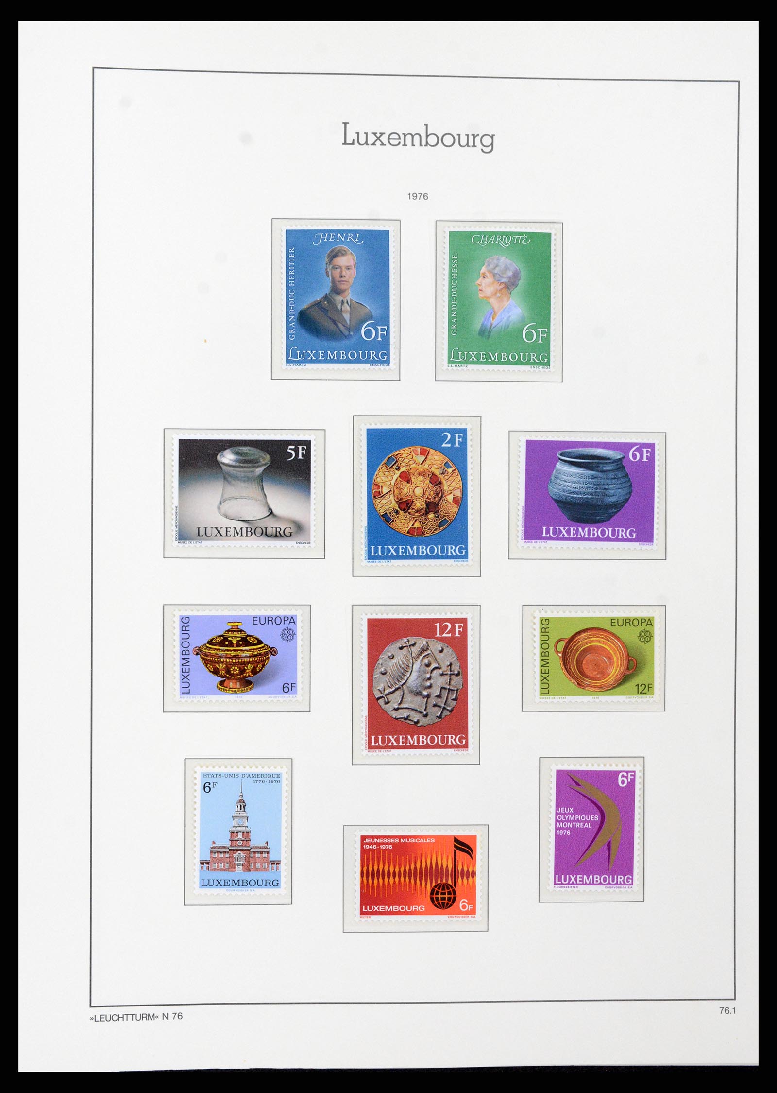 37592 094 - Postzegelverzameling 37592 Luxemburg 1852-1999.