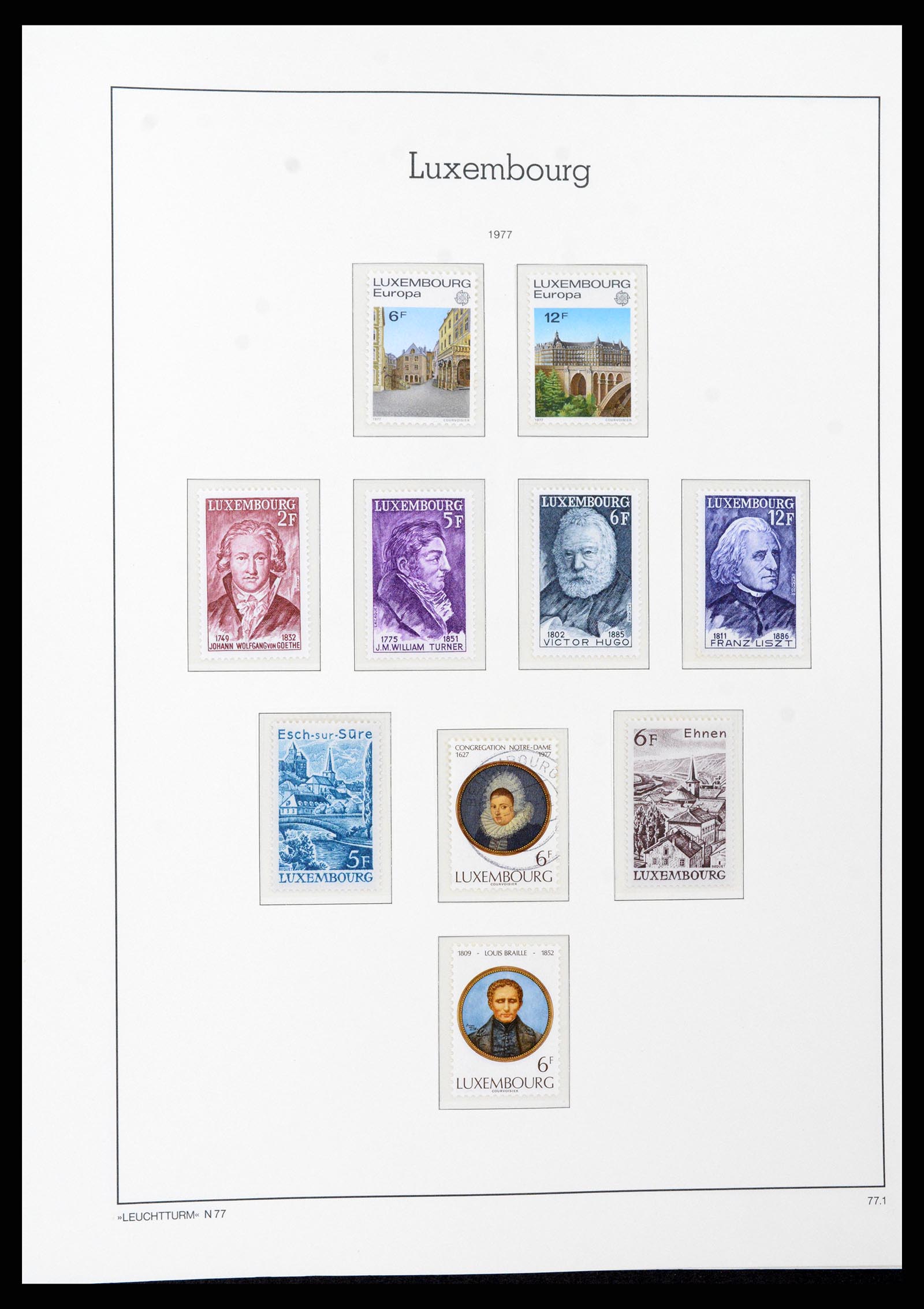 37592 096 - Postzegelverzameling 37592 Luxemburg 1852-1999.