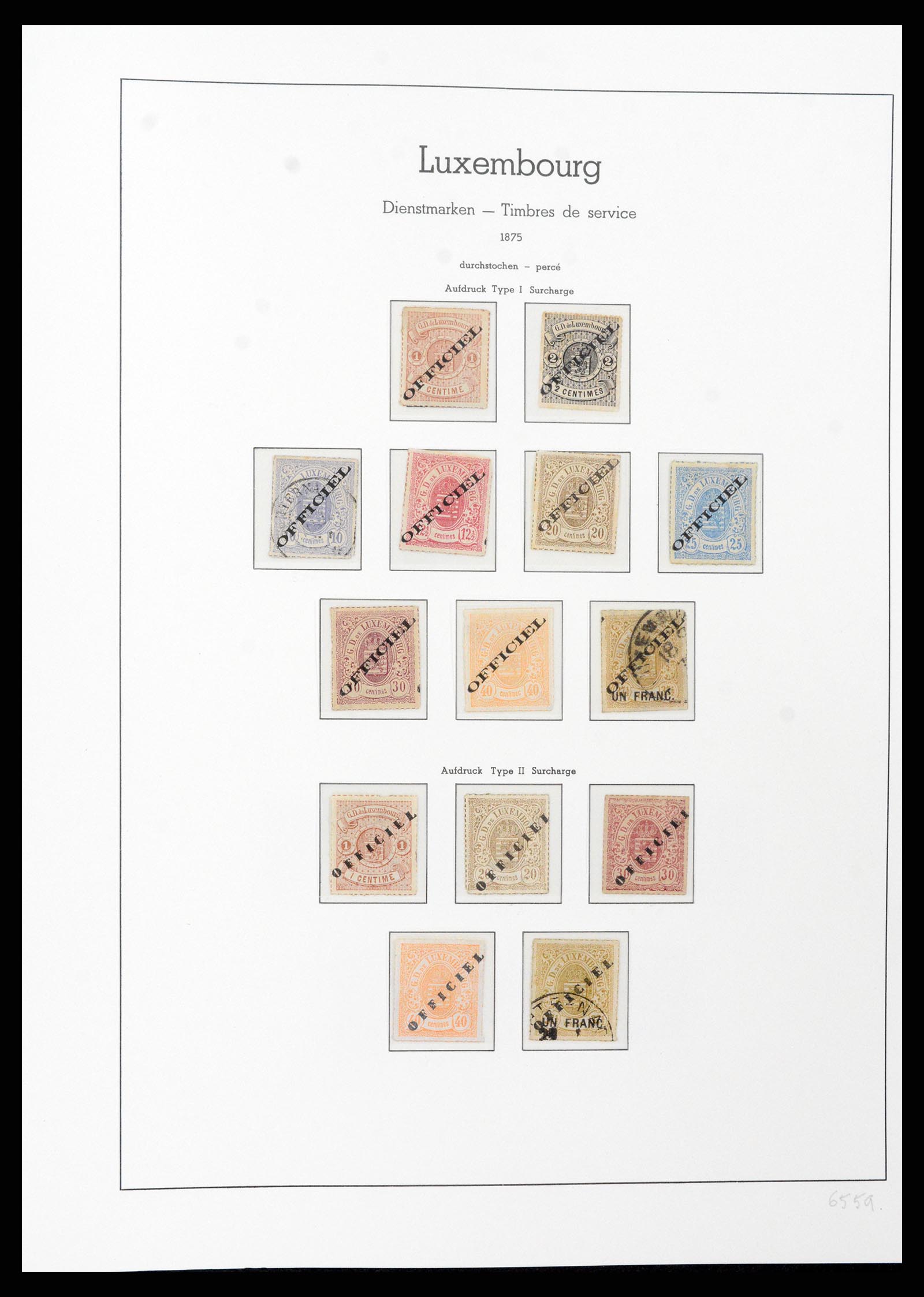 37592 099 - Postzegelverzameling 37592 Luxemburg 1852-1999.