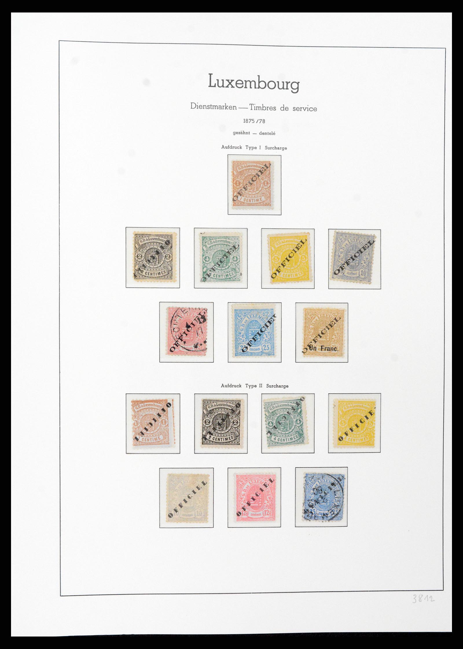 37592 100 - Postzegelverzameling 37592 Luxemburg 1852-1999.