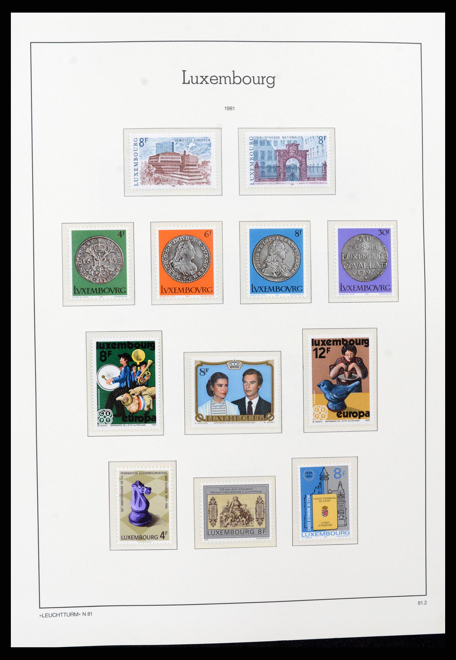 37592 123 - Postzegelverzameling 37592 Luxemburg 1852-1999.