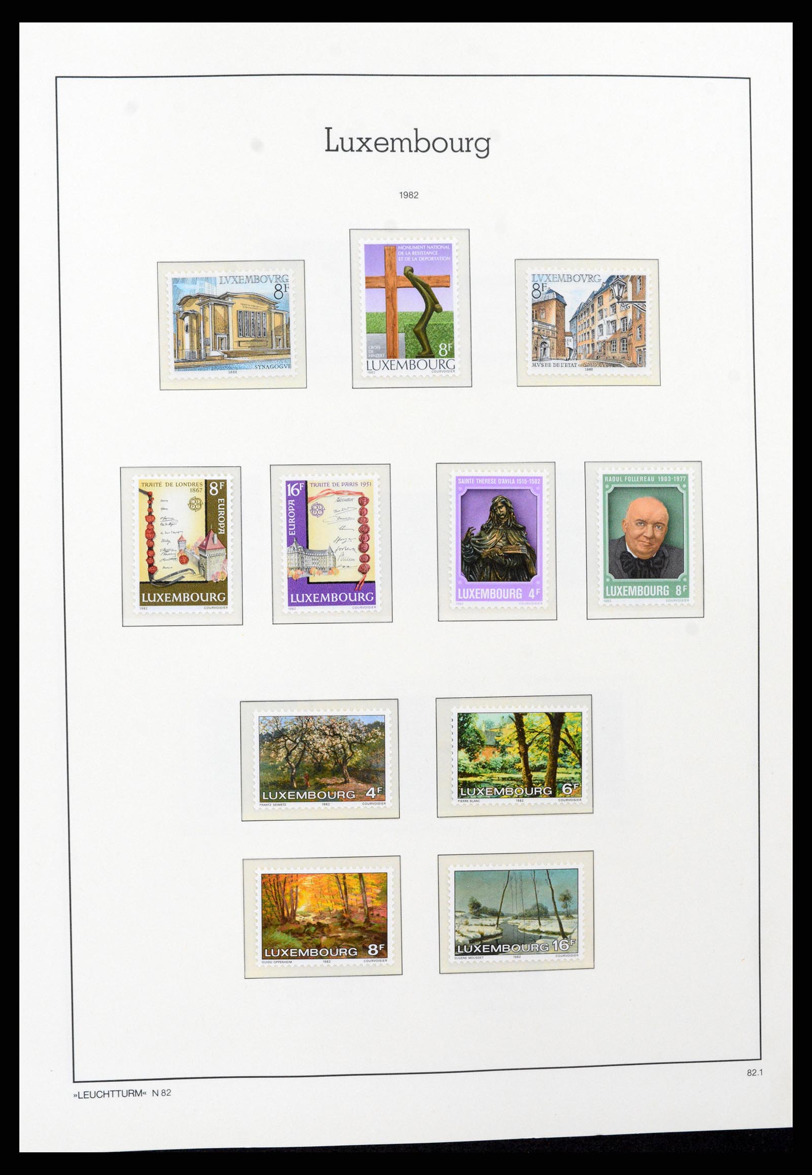 37592 125 - Postzegelverzameling 37592 Luxemburg 1852-1999.