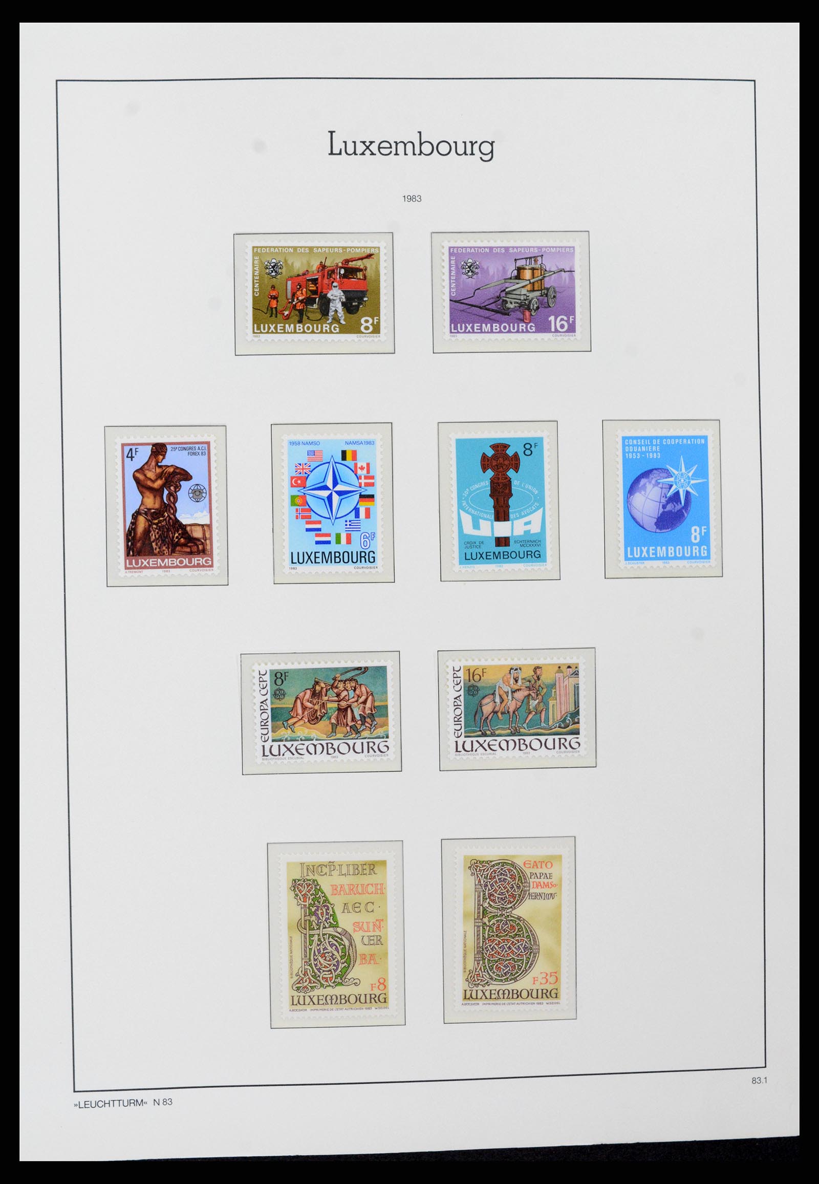 37592 127 - Postzegelverzameling 37592 Luxemburg 1852-1999.