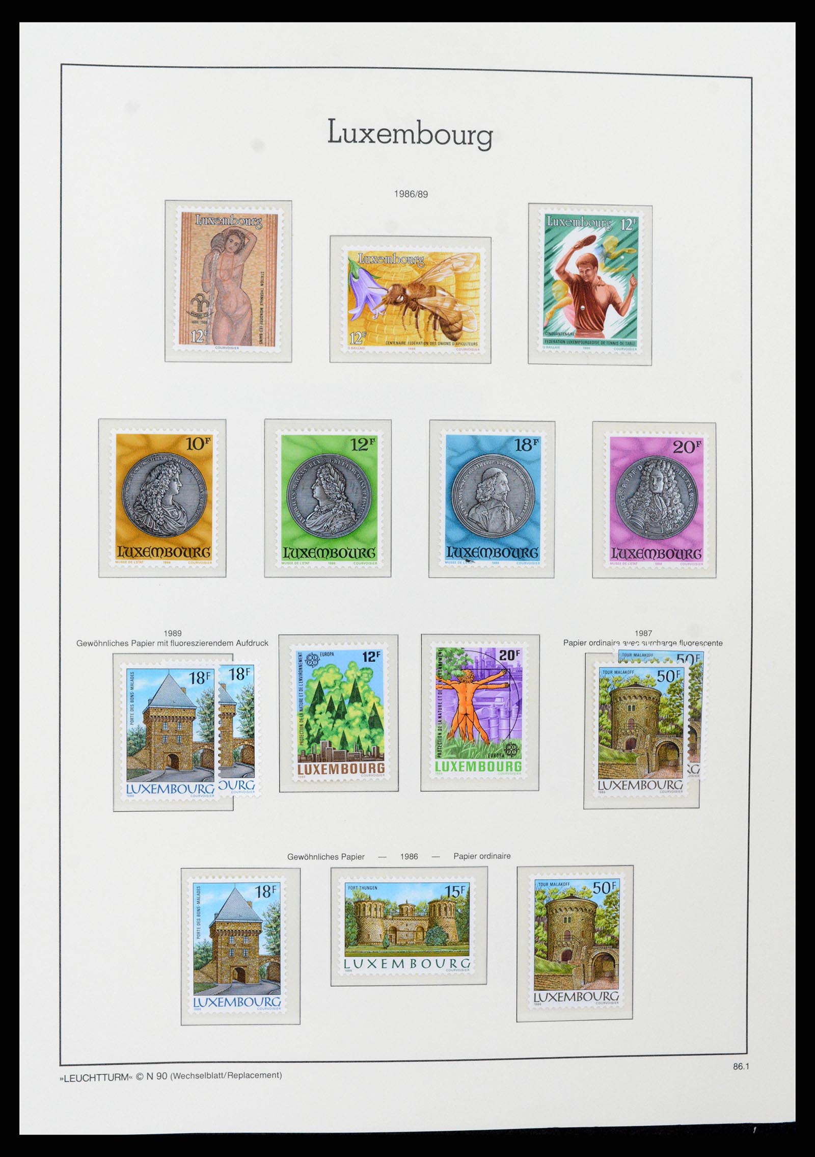 37592 134 - Postzegelverzameling 37592 Luxemburg 1852-1999.