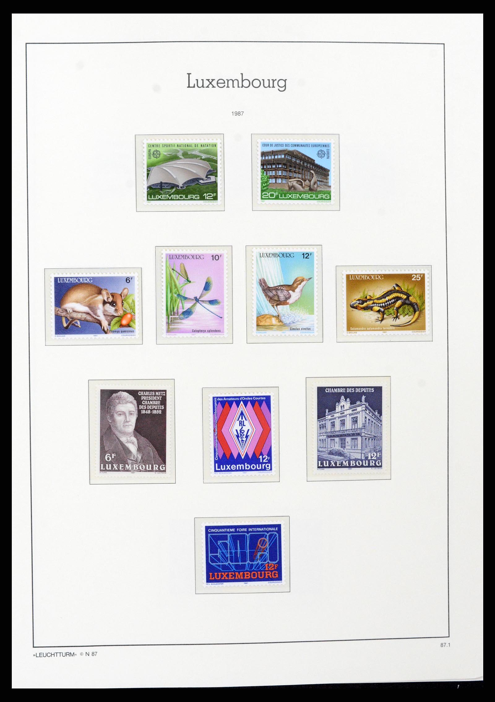 37592 137 - Postzegelverzameling 37592 Luxemburg 1852-1999.