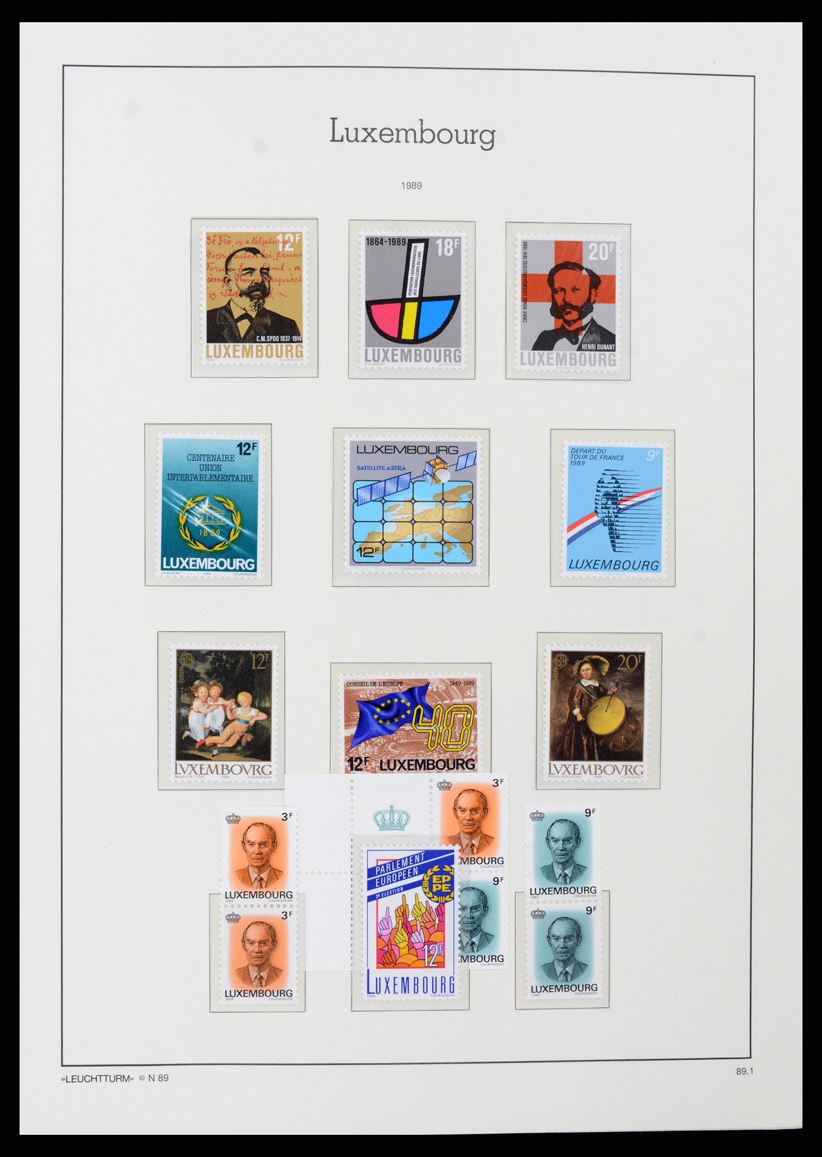 37592 142 - Postzegelverzameling 37592 Luxemburg 1852-1999.