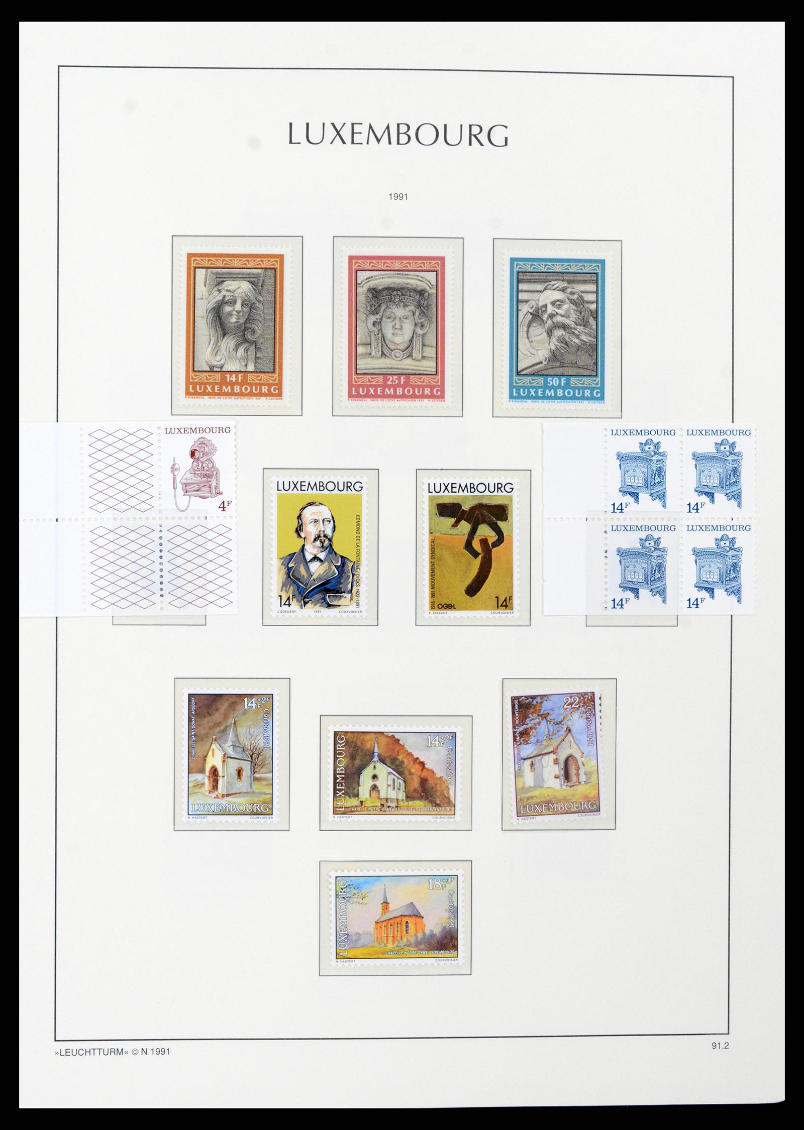 37592 148 - Postzegelverzameling 37592 Luxemburg 1852-1999.