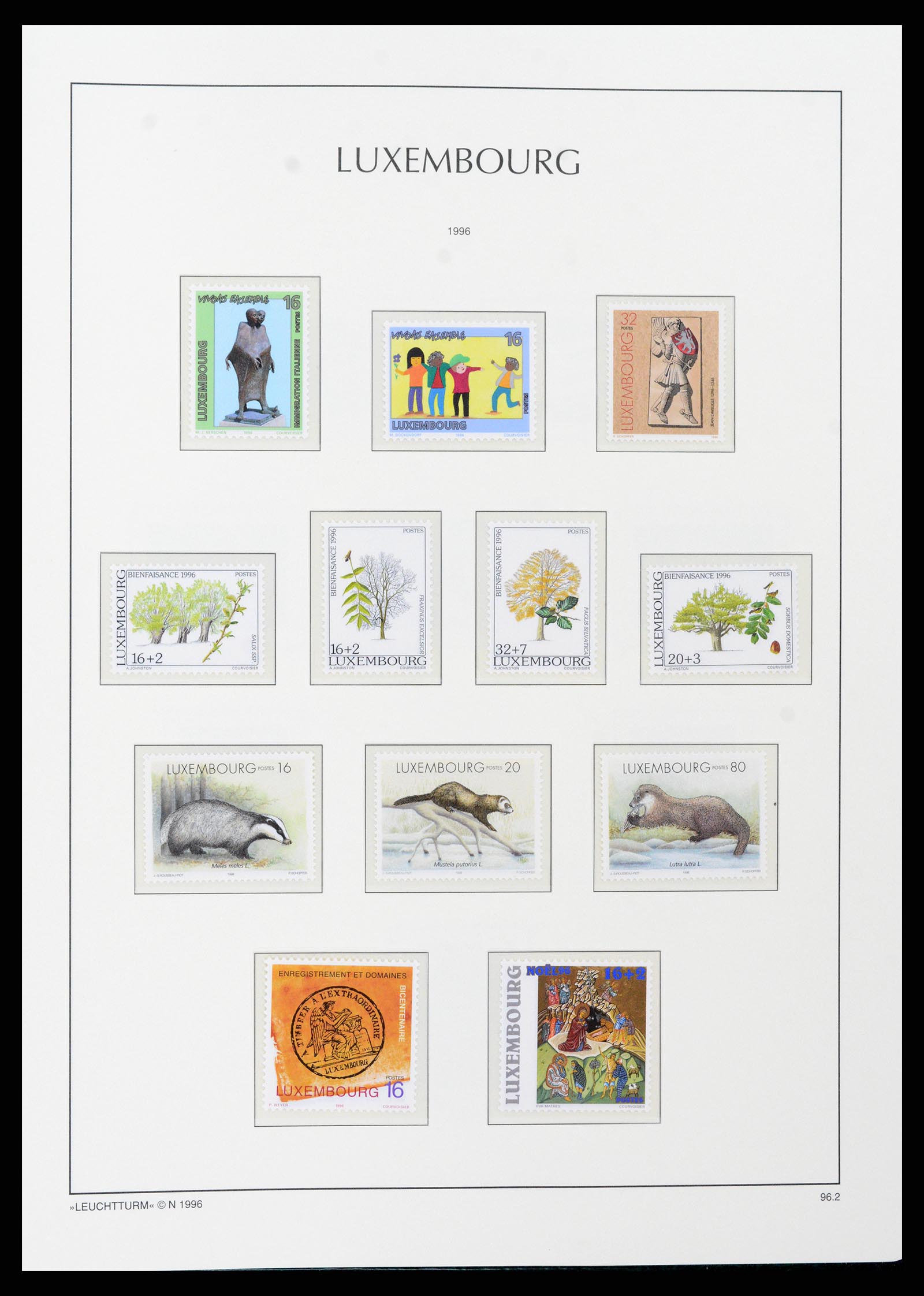 37592 162 - Postzegelverzameling 37592 Luxemburg 1852-1999.