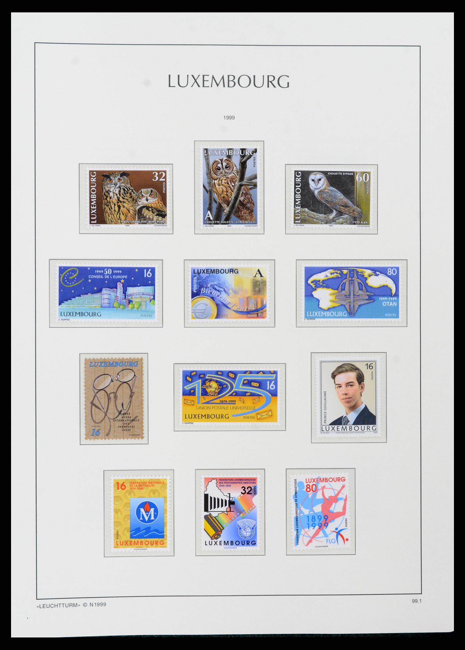 37592 169 - Postzegelverzameling 37592 Luxemburg 1852-1999.