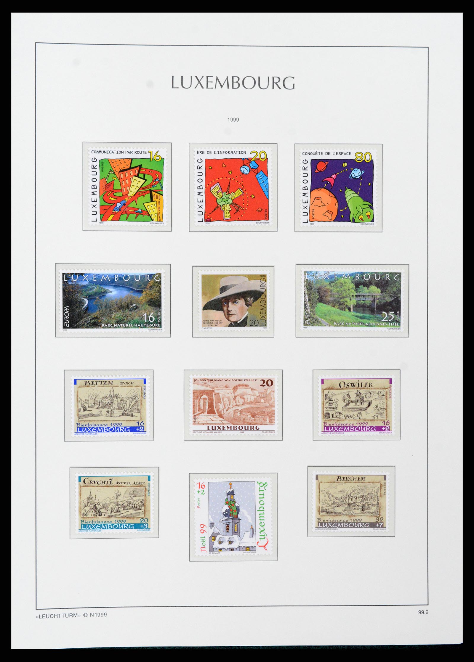 37592 170 - Postzegelverzameling 37592 Luxemburg 1852-1999.