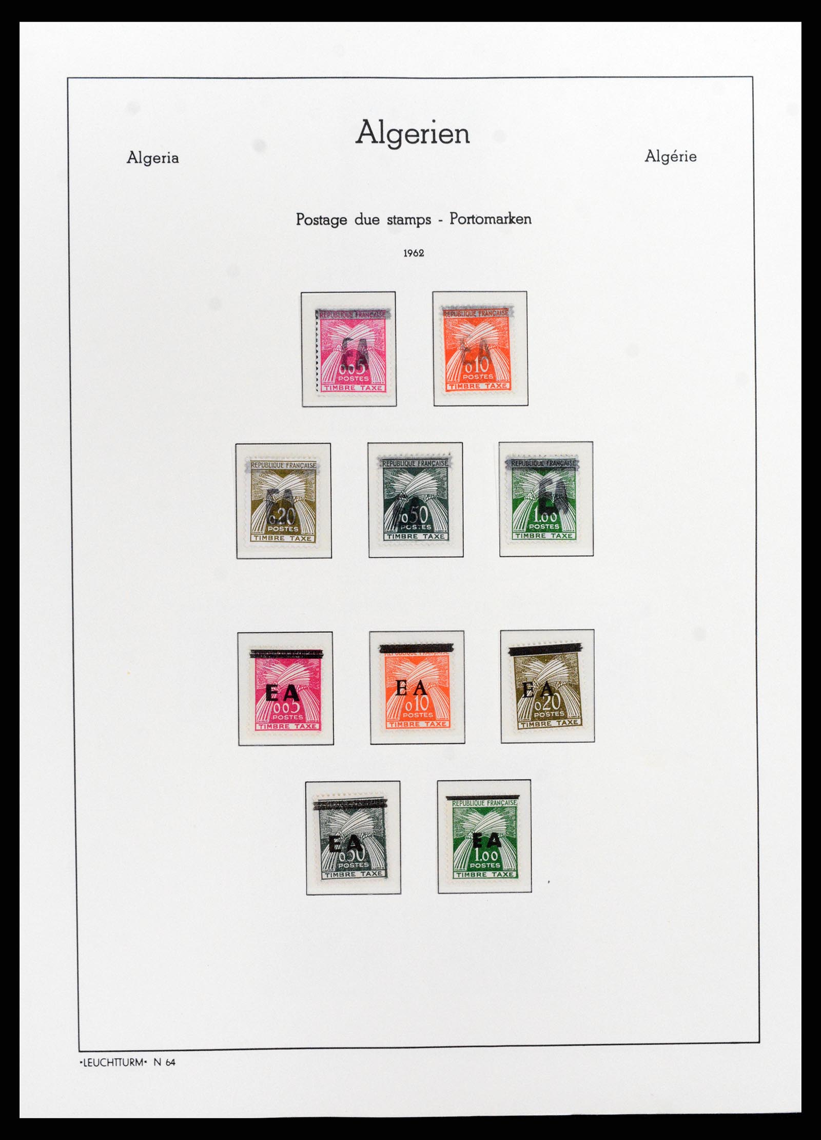 37593 002 - Stamp collection 37593 Algeria 1962-2012.