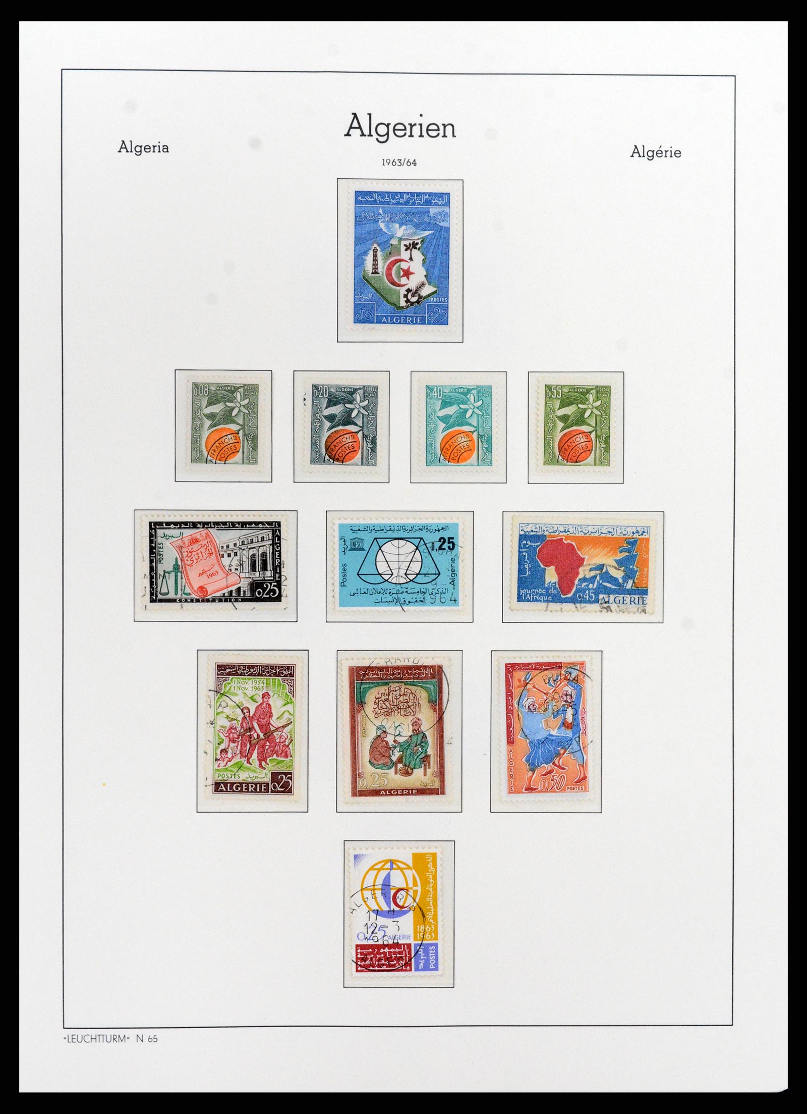 37593 006 - Stamp collection 37593 Algeria 1962-2012.
