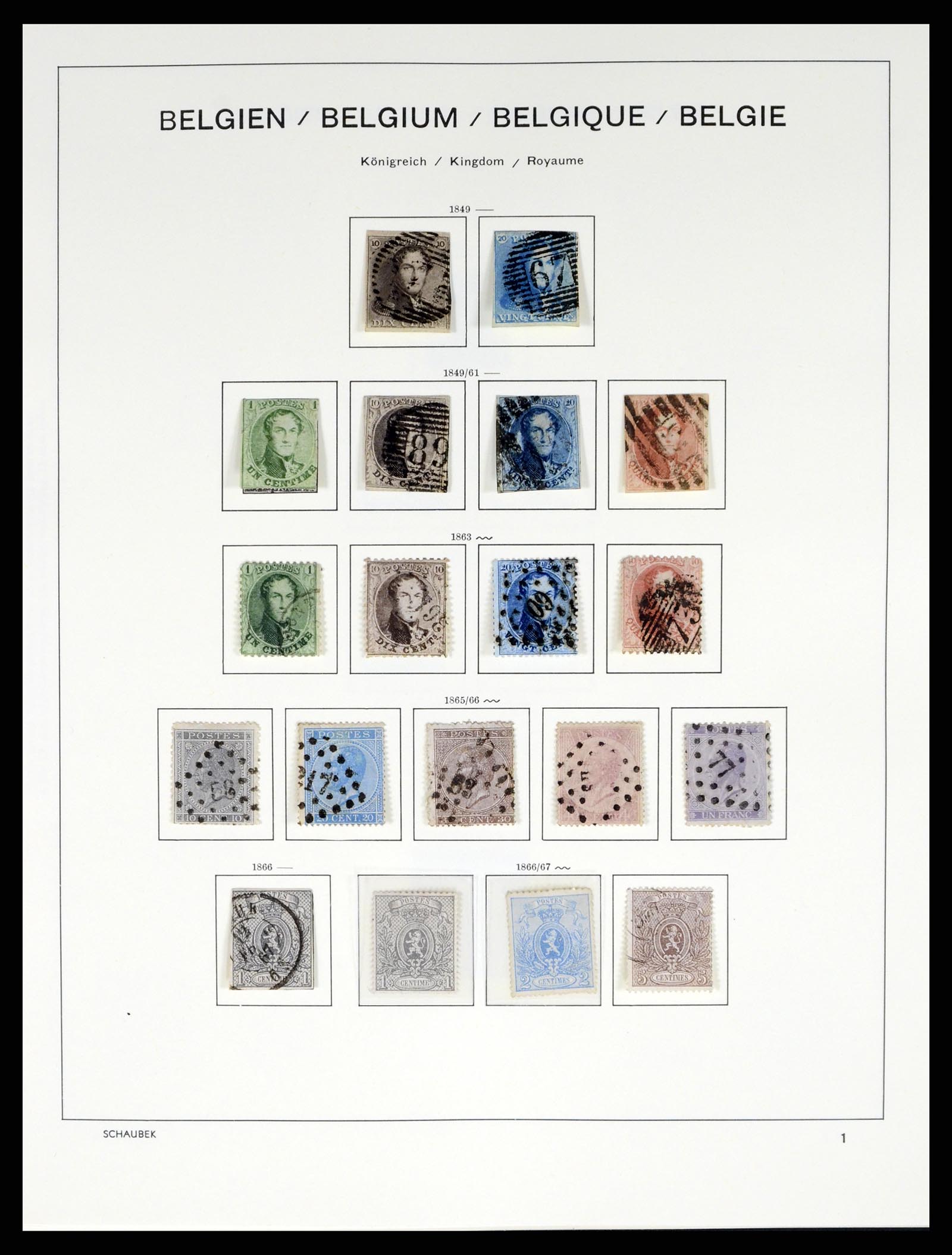 37595 001 - Stamp collection 37595 Super collection Belgium 1849-2015!
