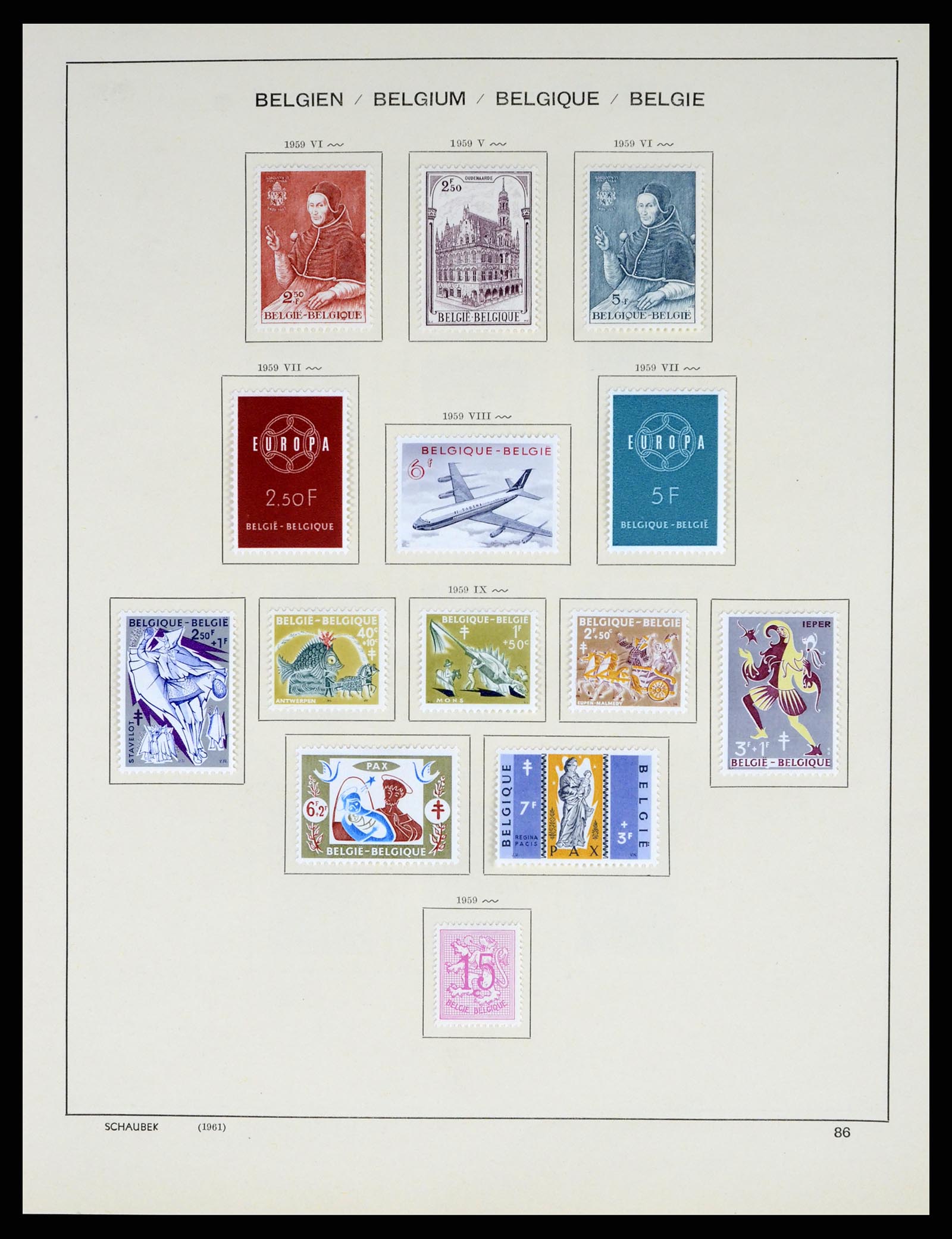 37595 100 - Stamp collection 37595 Super collection Belgium 1849-2015!