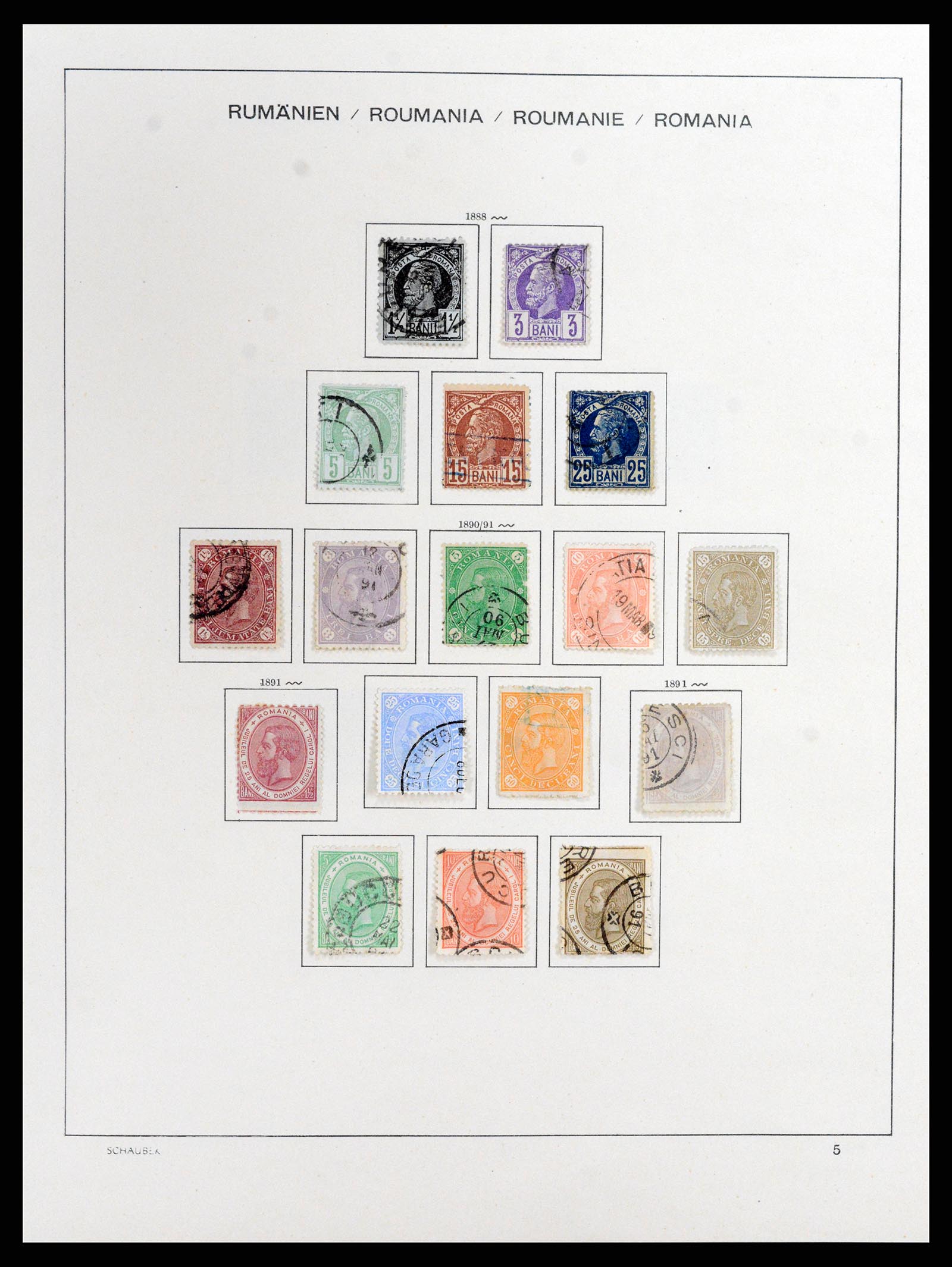 37596 005 - Postzegelverzameling 37596 Roemenië 1862-2010.