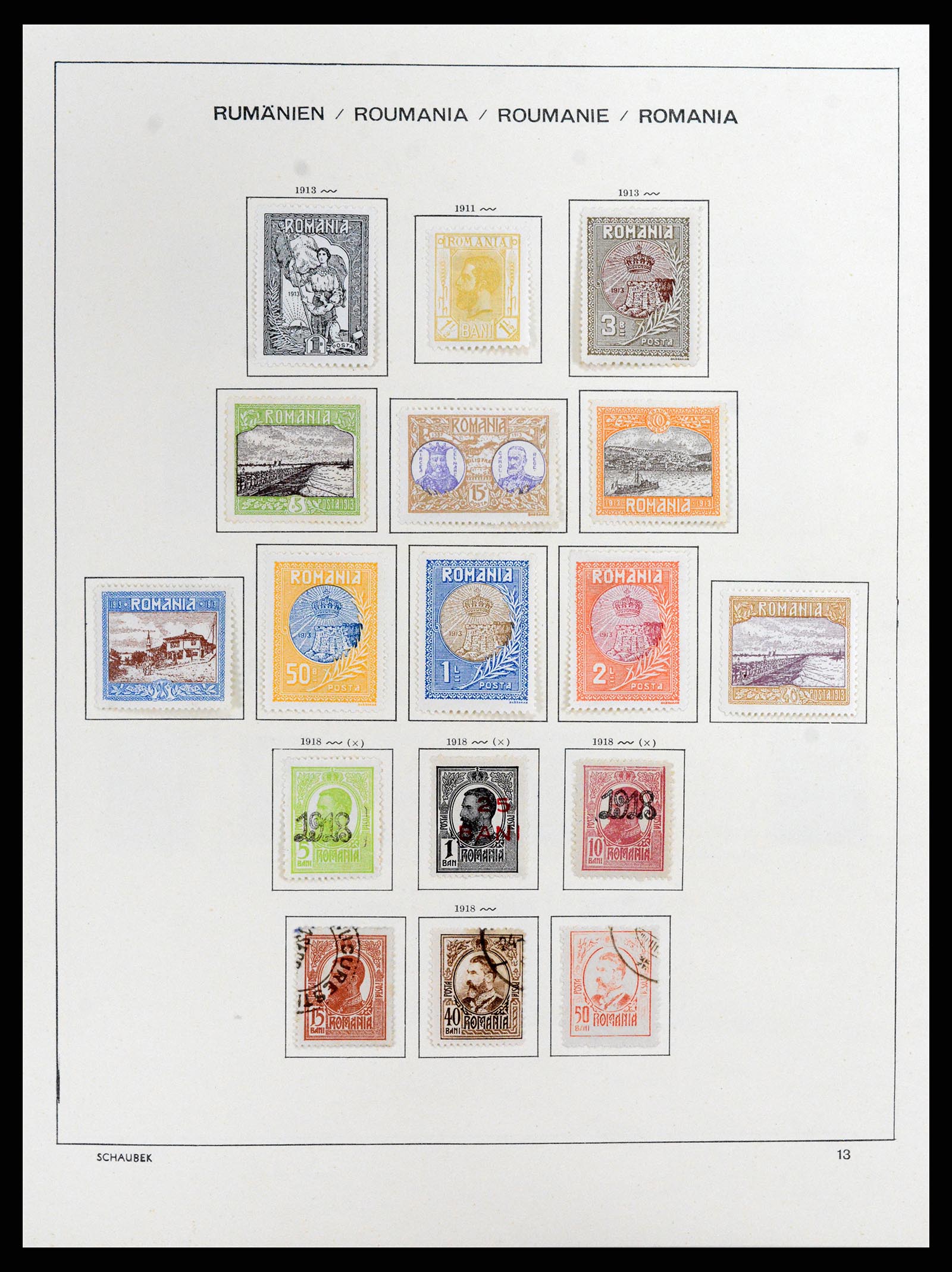 37596 015 - Postzegelverzameling 37596 Roemenië 1862-2010.