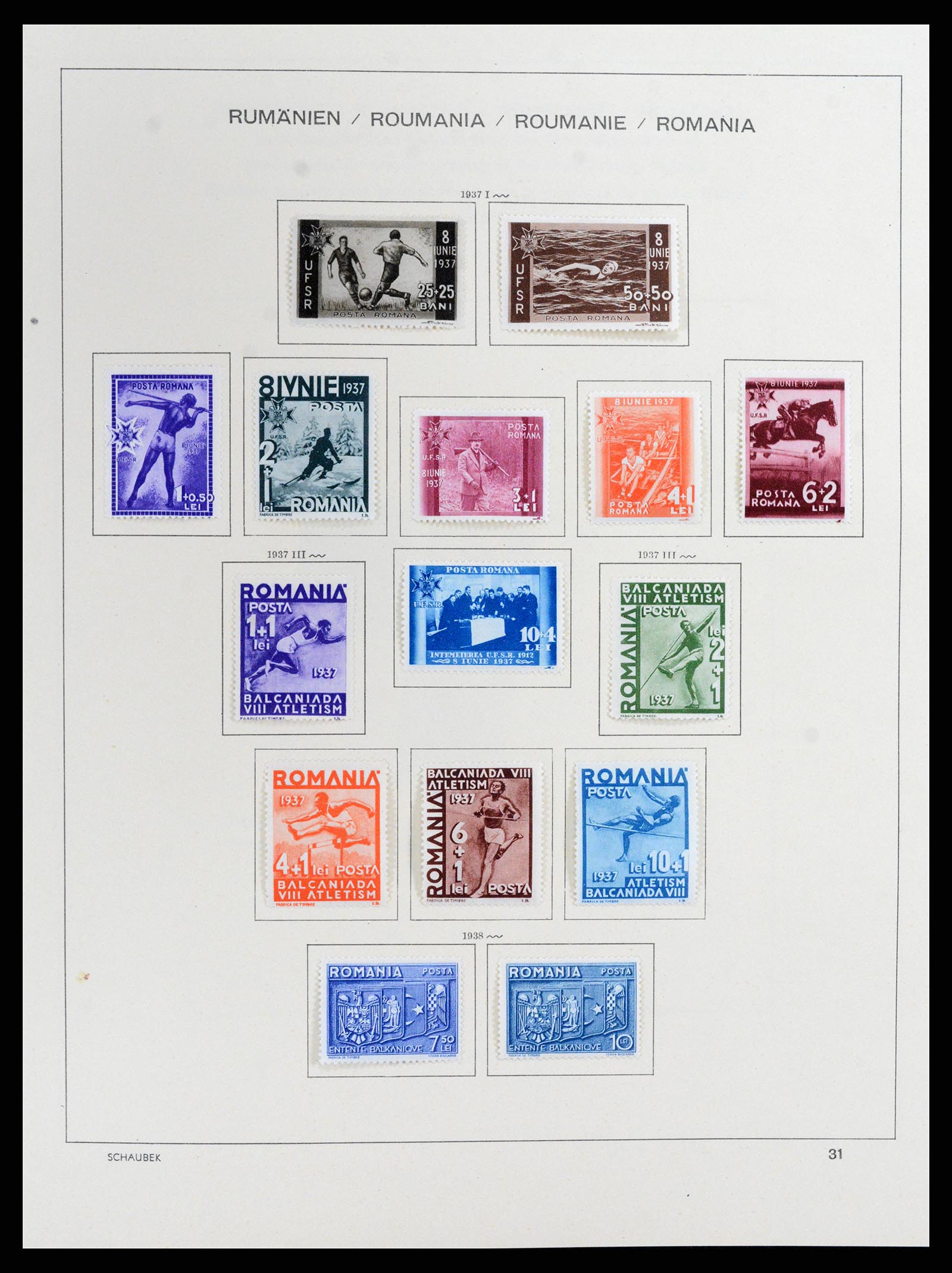 37596 036 - Postzegelverzameling 37596 Roemenië 1862-2010.