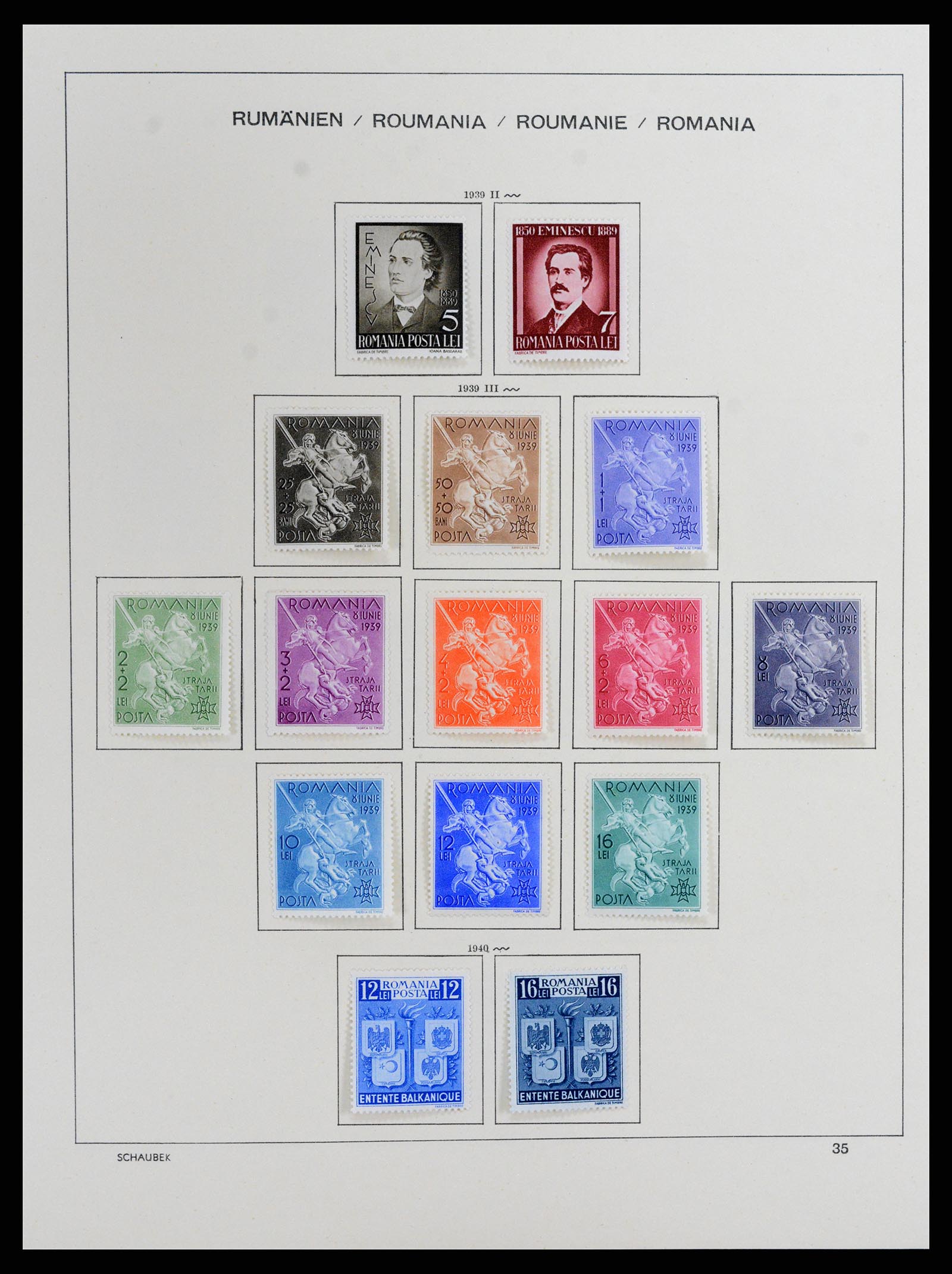 37596 047 - Postzegelverzameling 37596 Roemenië 1862-2010.