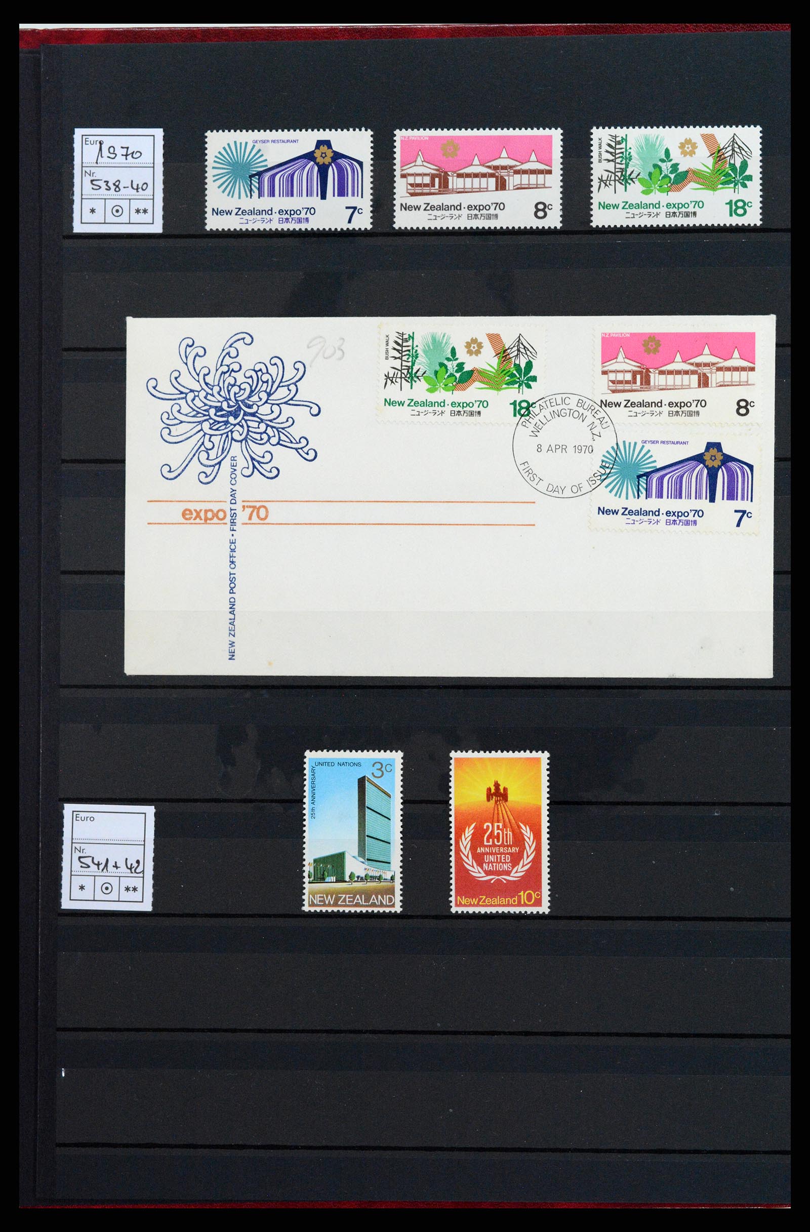 37597 002 - Postzegelverzameling 37597 Nieuw Zeeland 1970-2012.