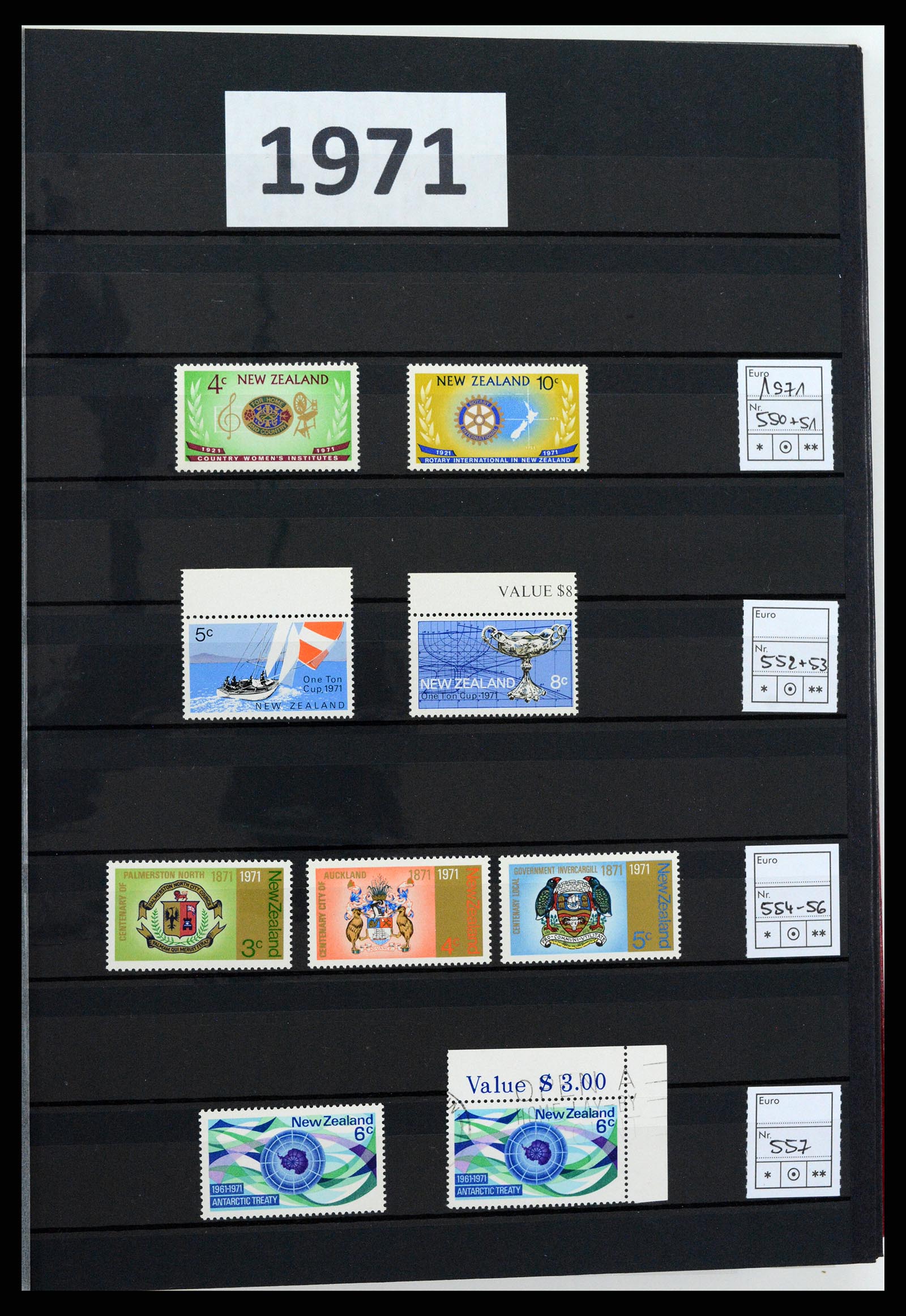 37597 005 - Postzegelverzameling 37597 Nieuw Zeeland 1970-2012.