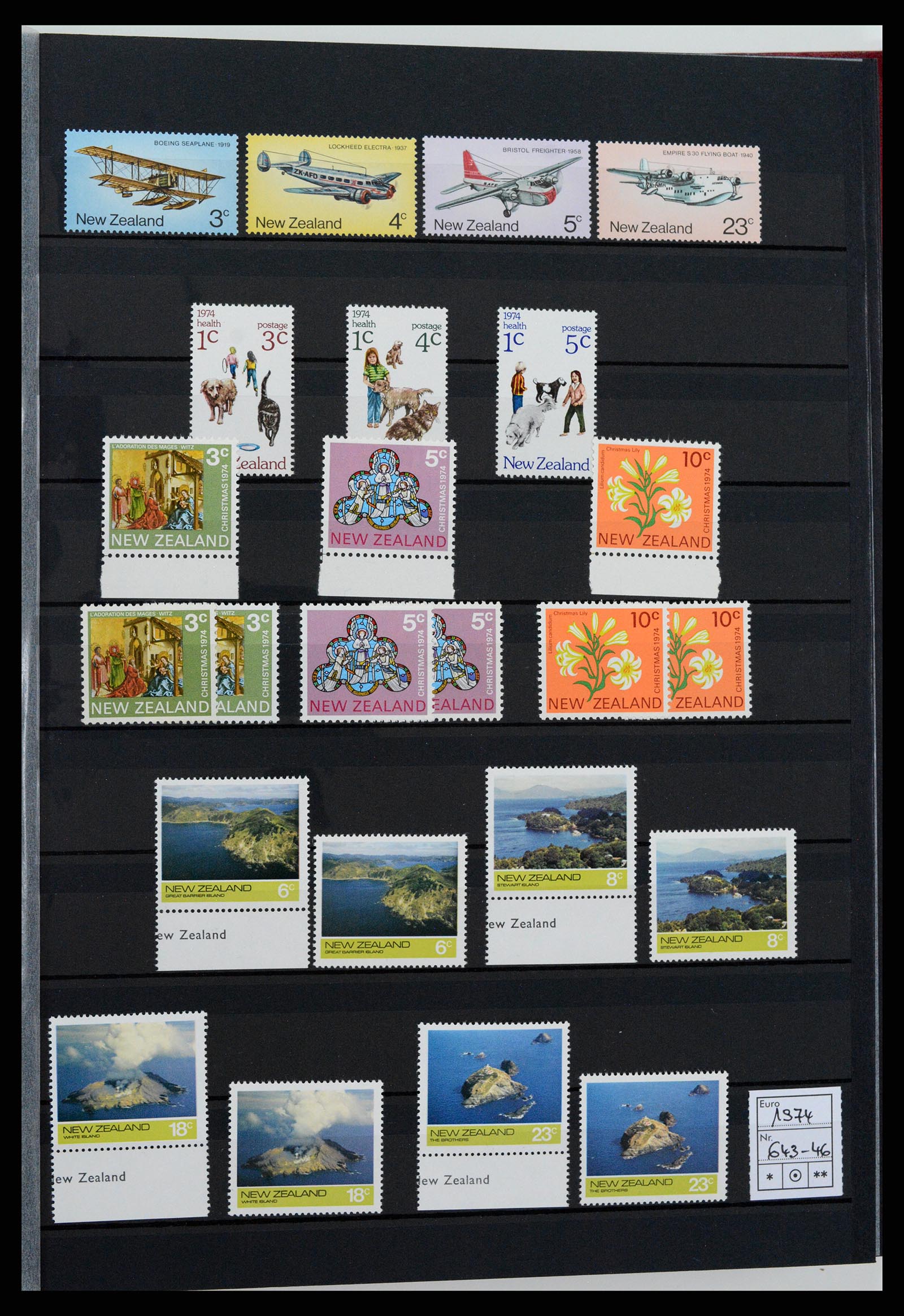 37597 015 - Postzegelverzameling 37597 Nieuw Zeeland 1970-2012.
