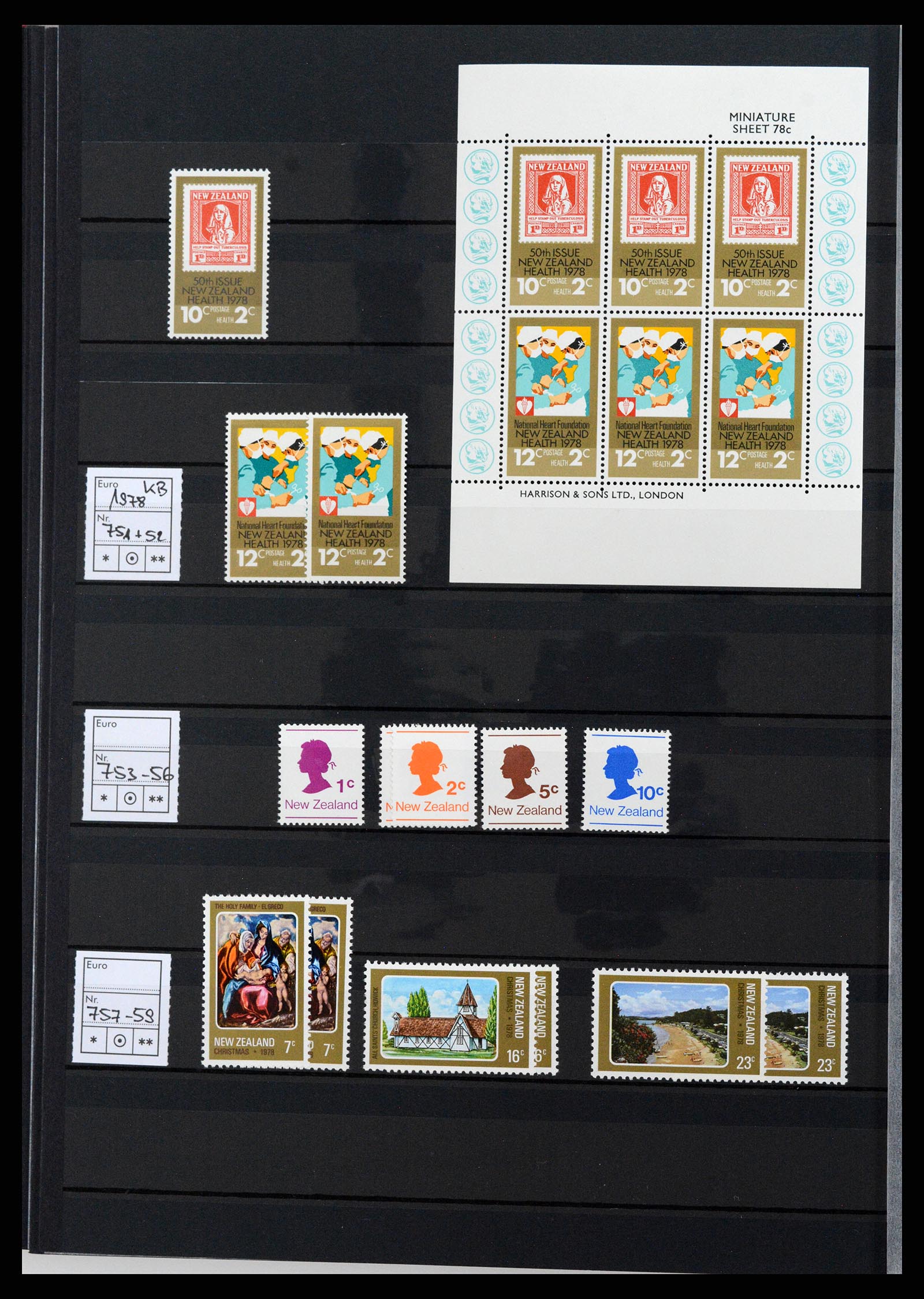 37597 027 - Postzegelverzameling 37597 Nieuw Zeeland 1970-2012.