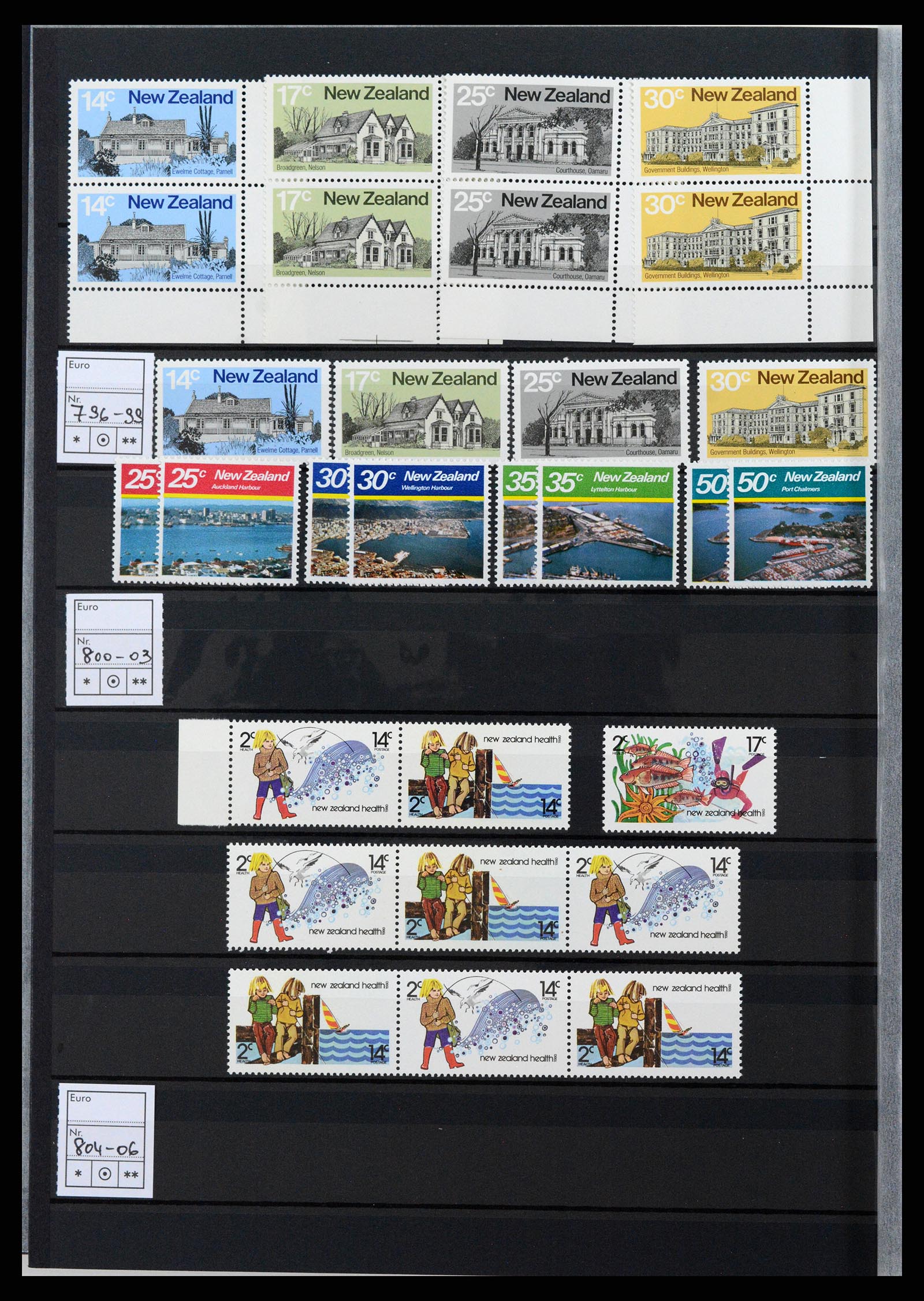 37597 033 - Postzegelverzameling 37597 Nieuw Zeeland 1970-2012.