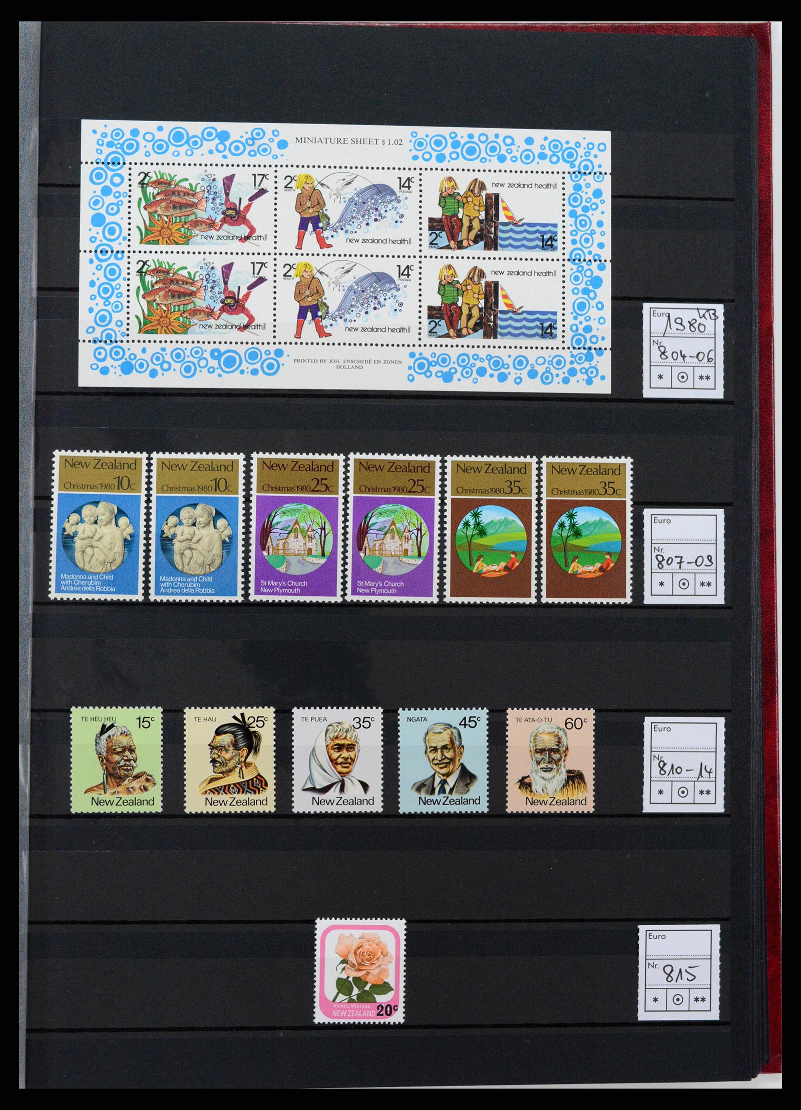 37597 034 - Postzegelverzameling 37597 Nieuw Zeeland 1970-2012.