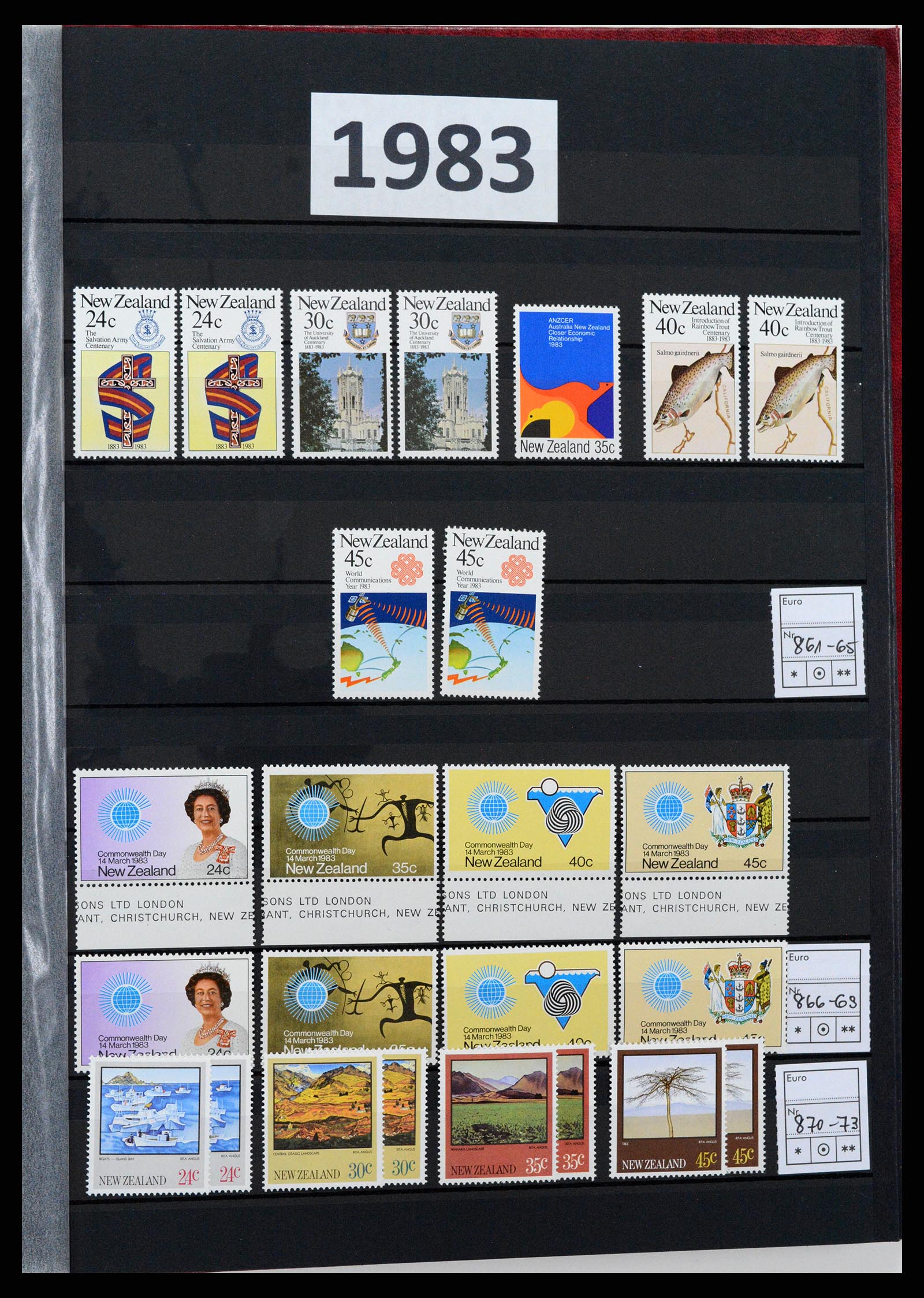37597 041 - Postzegelverzameling 37597 Nieuw Zeeland 1970-2012.