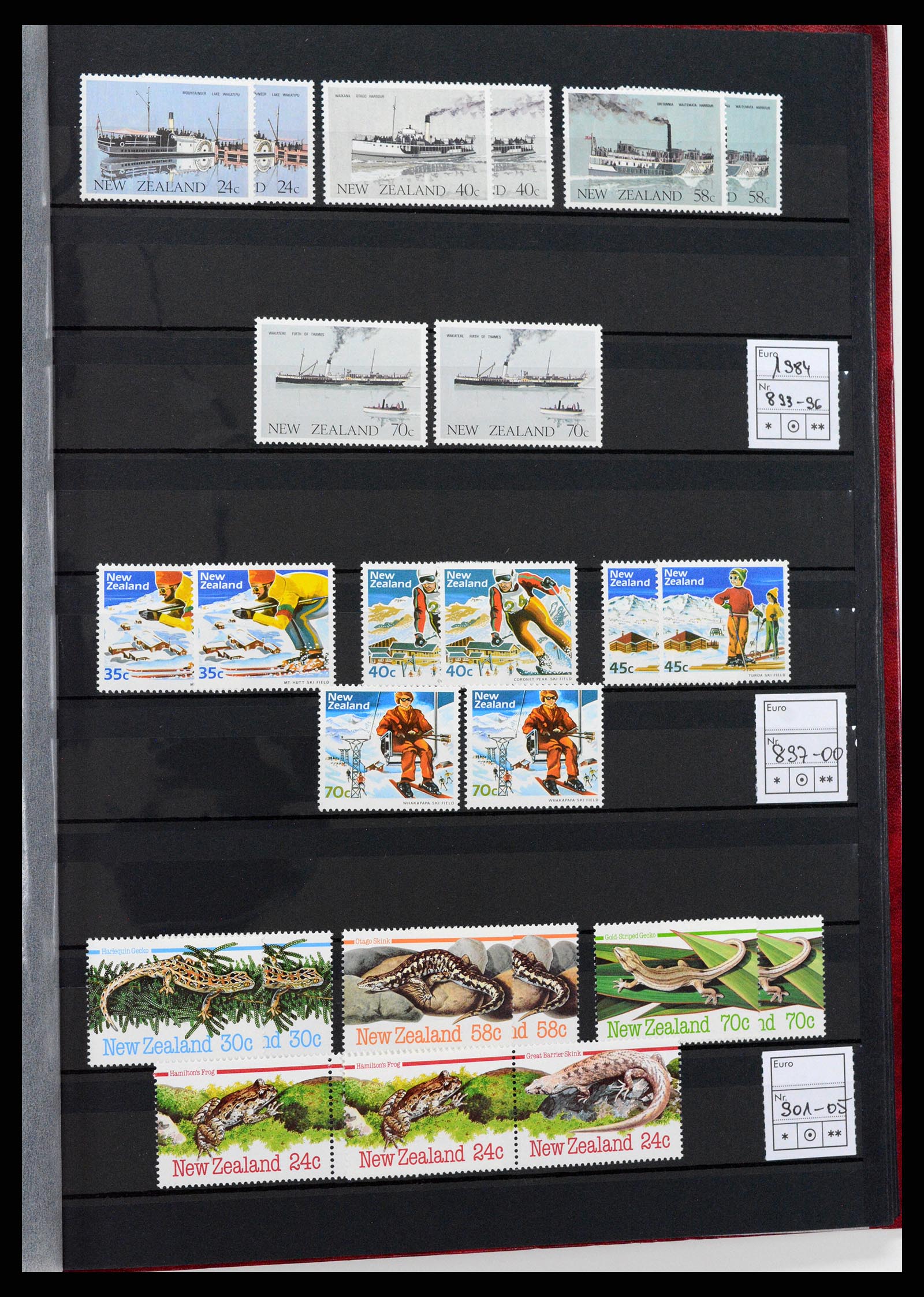 37597 045 - Postzegelverzameling 37597 Nieuw Zeeland 1970-2012.