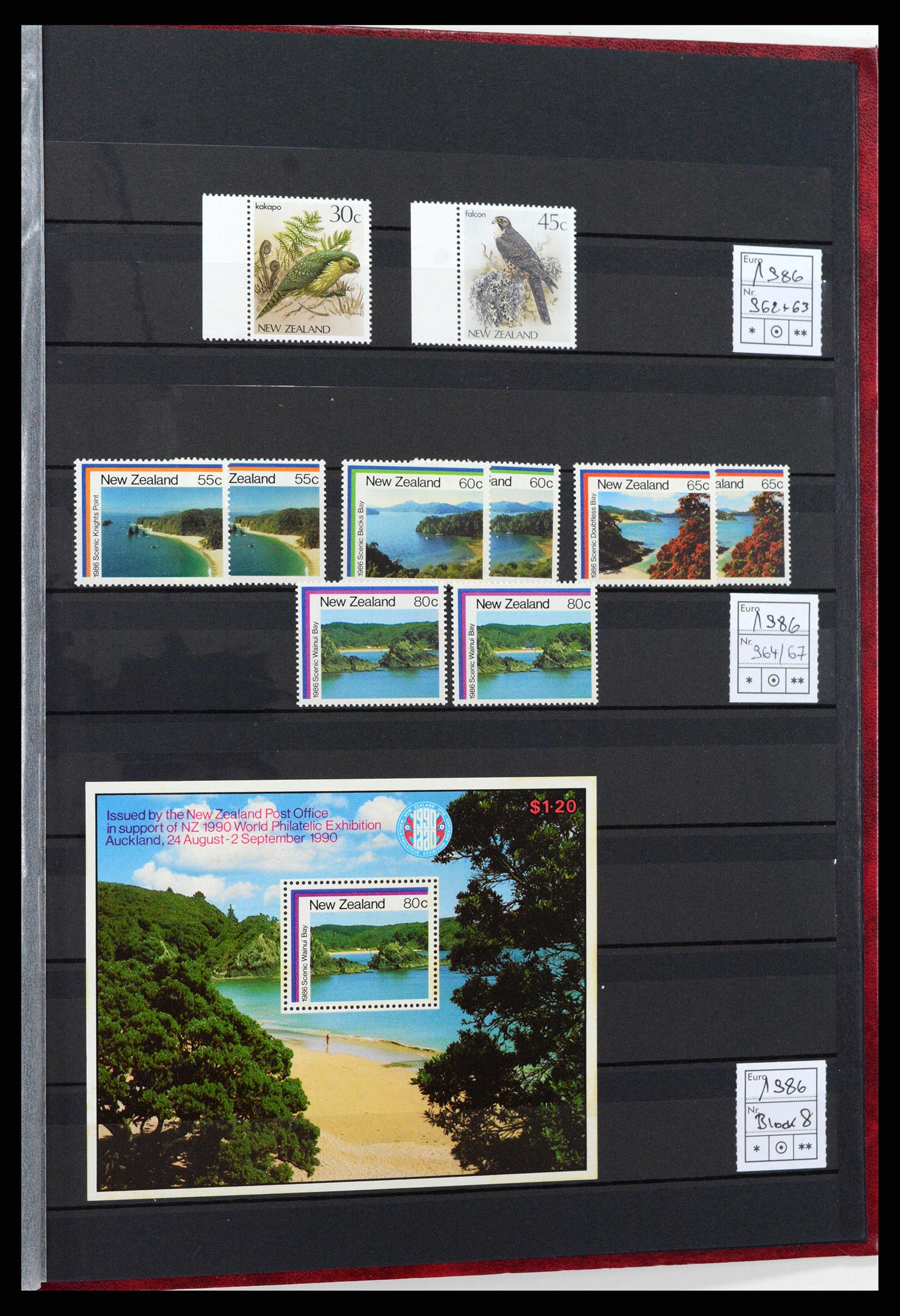 37597 054 - Postzegelverzameling 37597 Nieuw Zeeland 1970-2012.