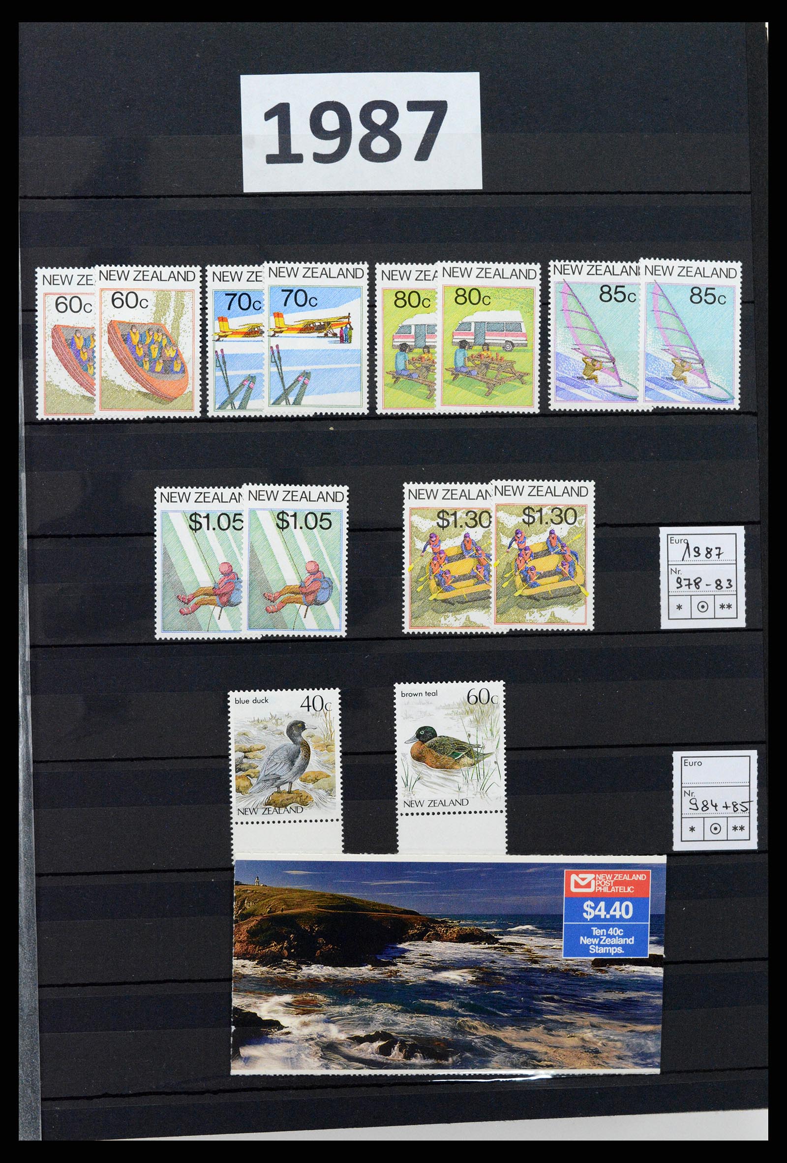 37597 057 - Postzegelverzameling 37597 Nieuw Zeeland 1970-2012.