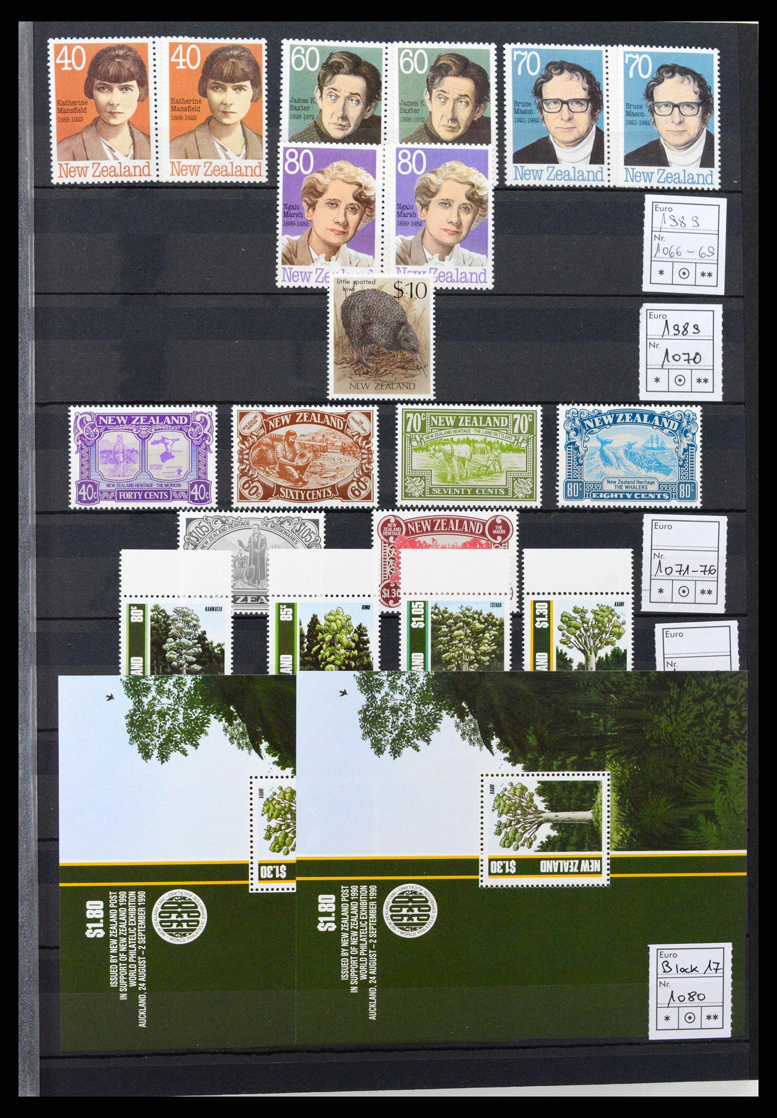 37597 067 - Postzegelverzameling 37597 Nieuw Zeeland 1970-2012.