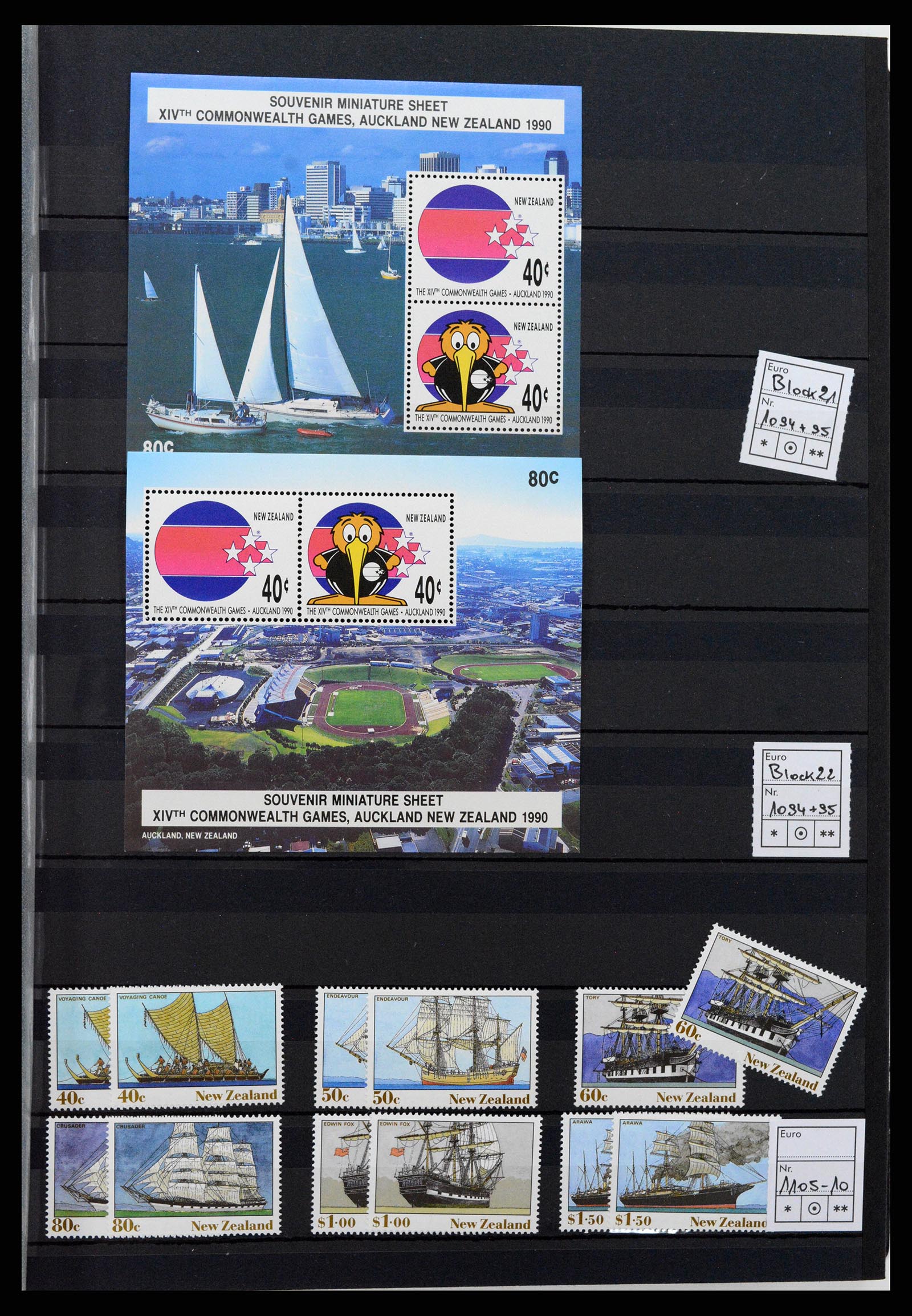 37597 071 - Postzegelverzameling 37597 Nieuw Zeeland 1970-2012.