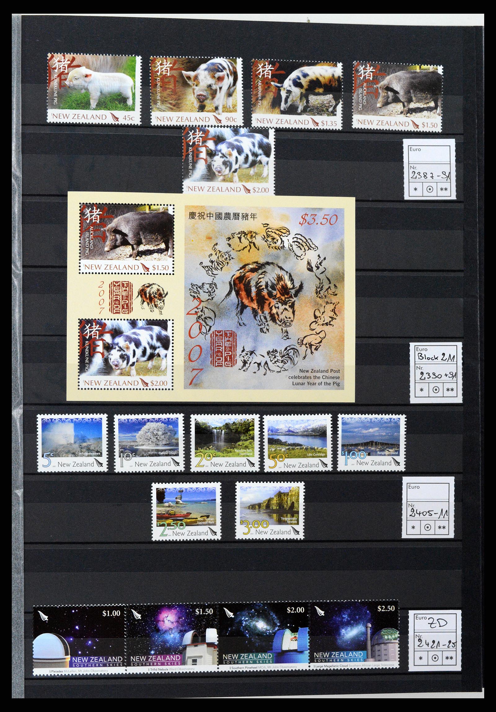 37597 183 - Postzegelverzameling 37597 Nieuw Zeeland 1970-2012.